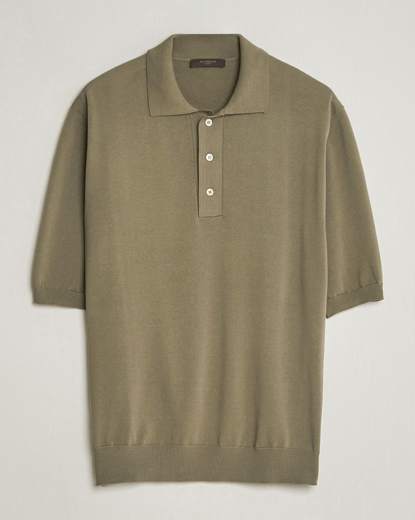 Herre | Pikéer | Zanone | Knitted Cotton Polo Olive