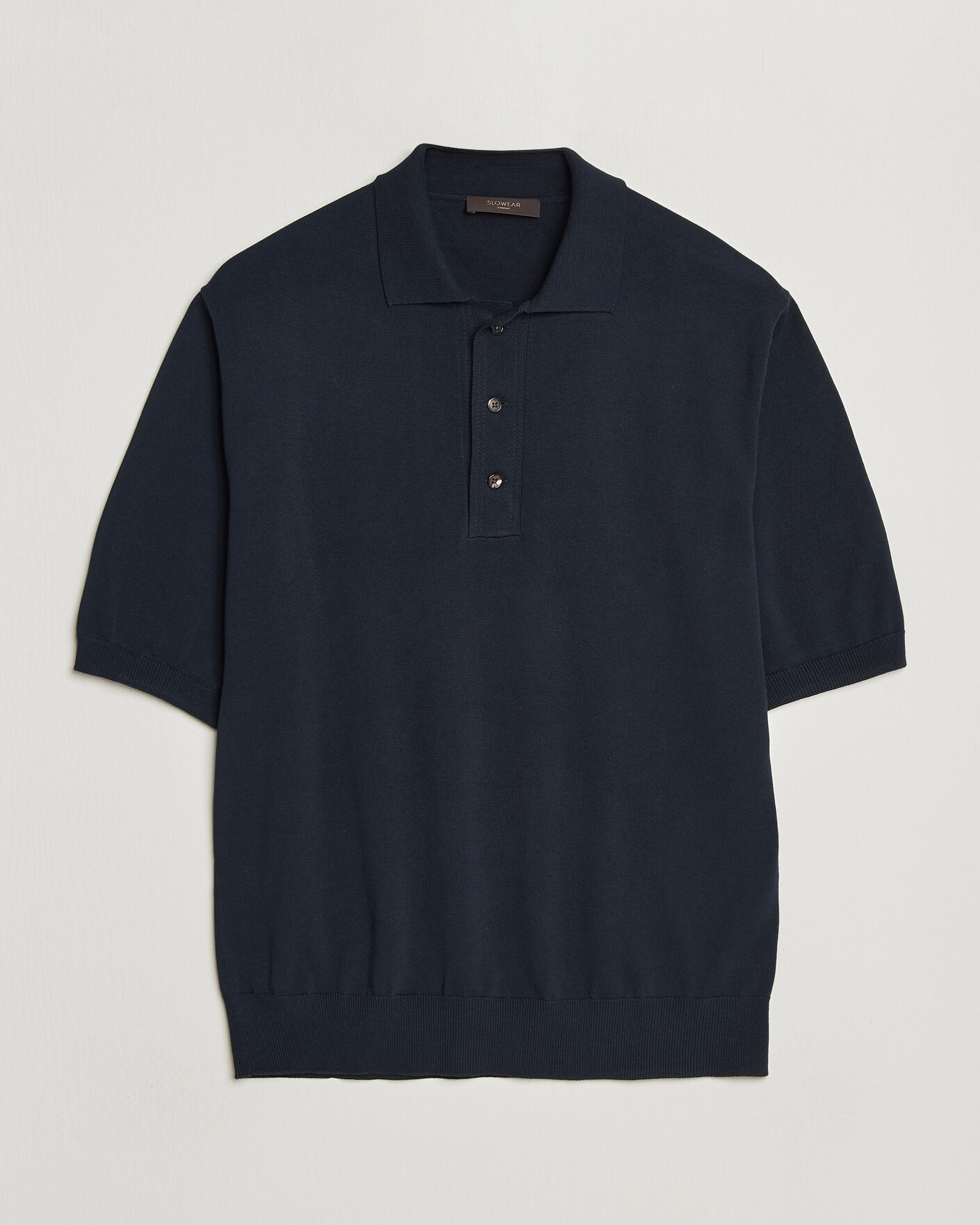 Herre | Pikéer | Zanone | Knitted Cotton Polo Navy
