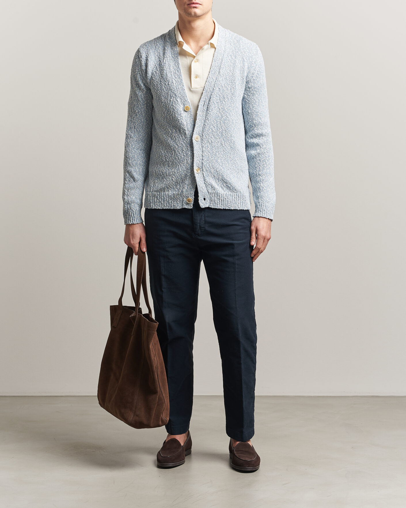 Herre | Gensere | Zanone | Mouline Cardigan Sky Blue