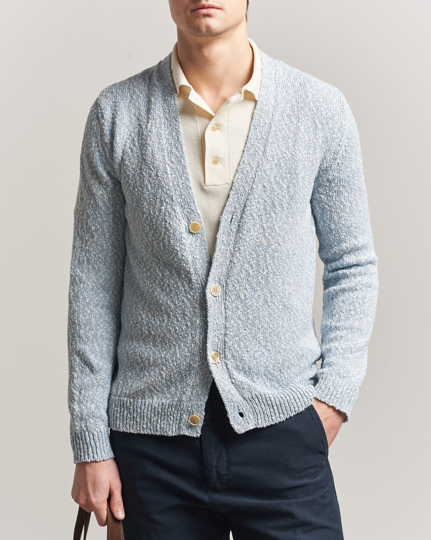 Herre | Gensere | Zanone | Mouline Cardigan Sky Blue