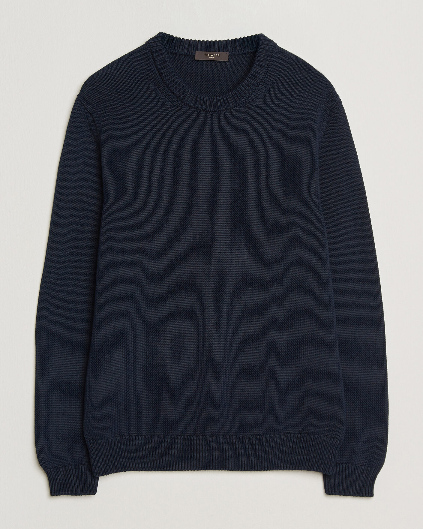 Herre | Gensere | Zanone | Soft Cotton Crew Neck Sweater Navy