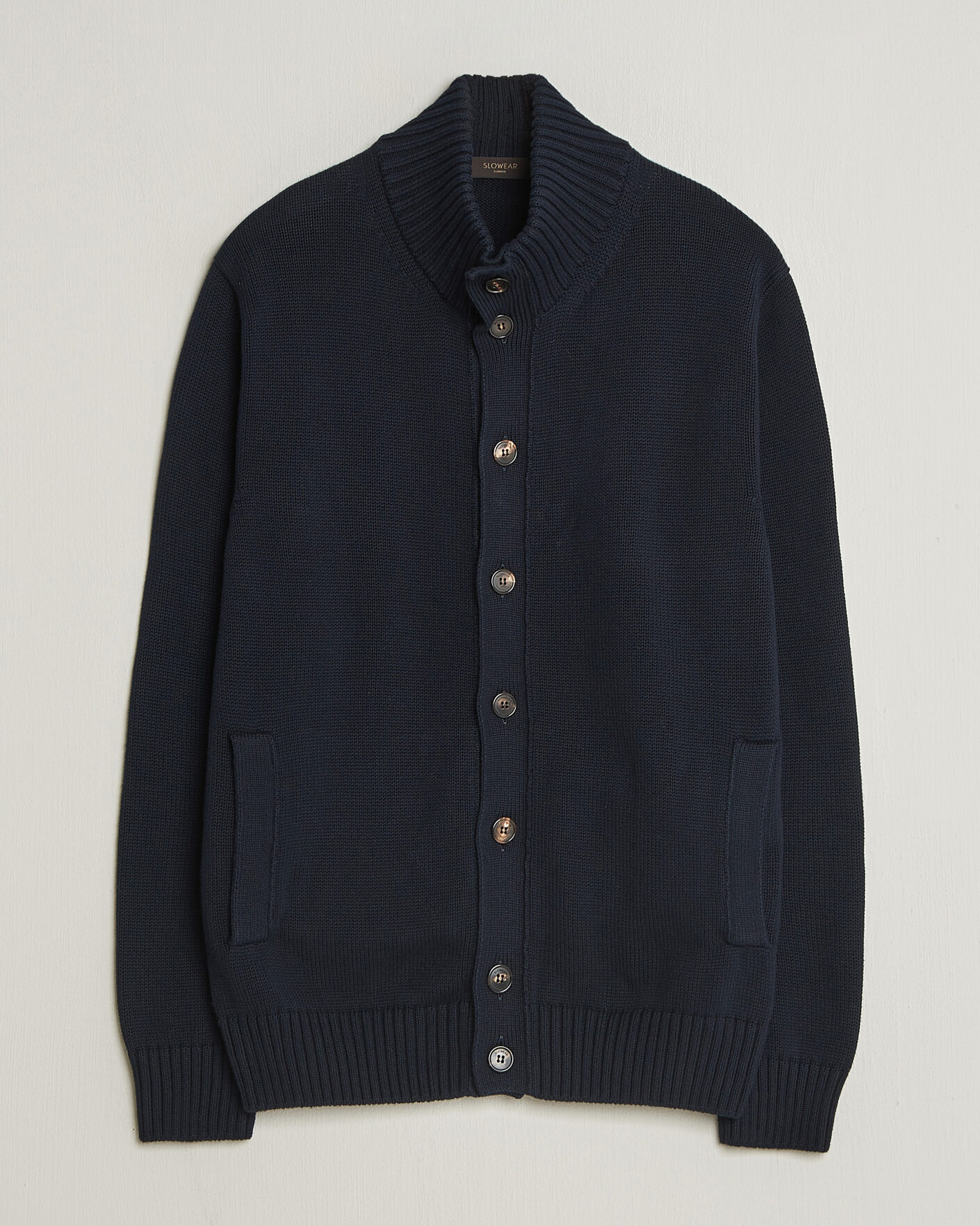 Herre | Gensere | Zanone | Soft Cotton Chioto Cardigan Navy