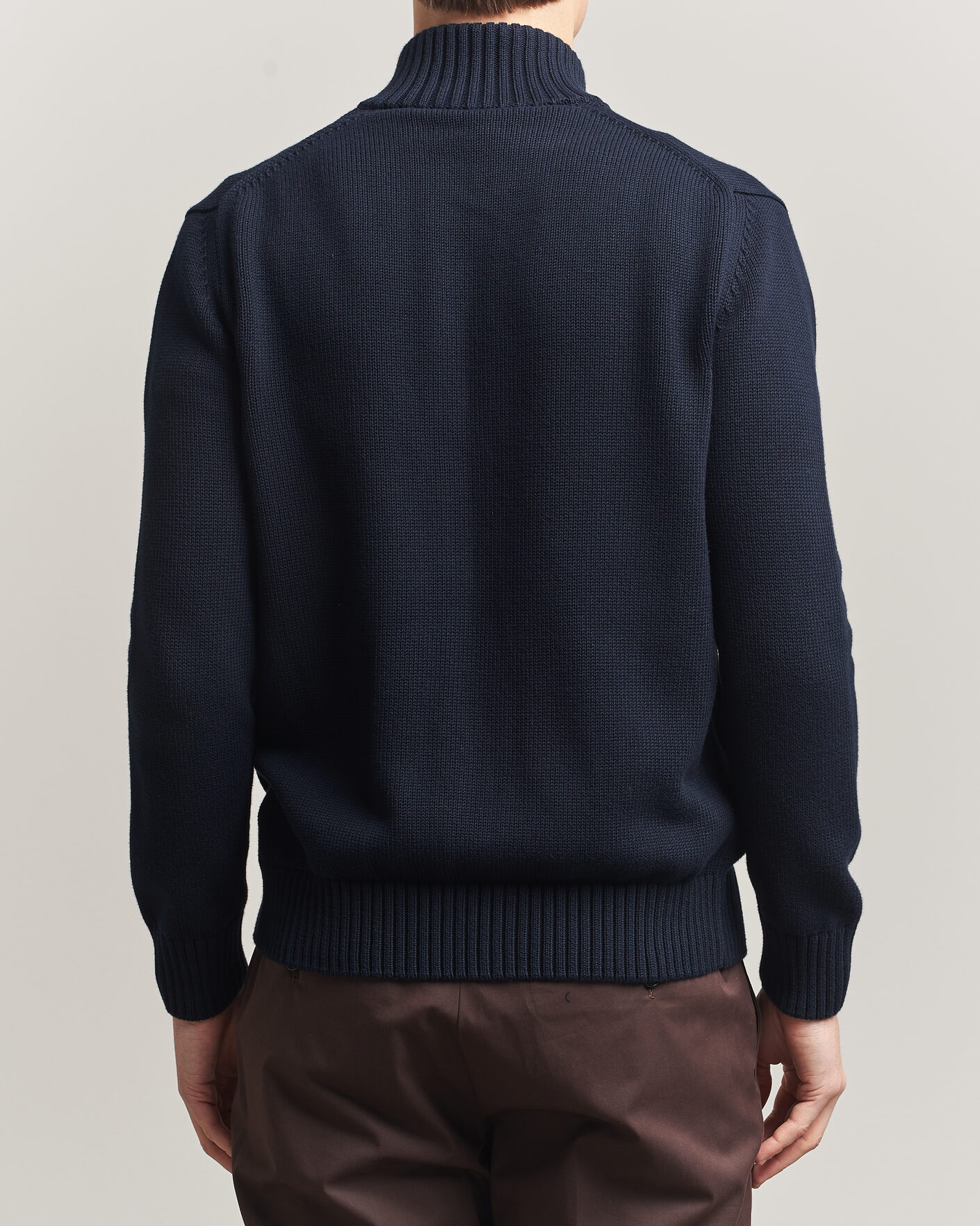 Herre | Gensere | Zanone | Soft Cotton Chioto Cardigan Navy