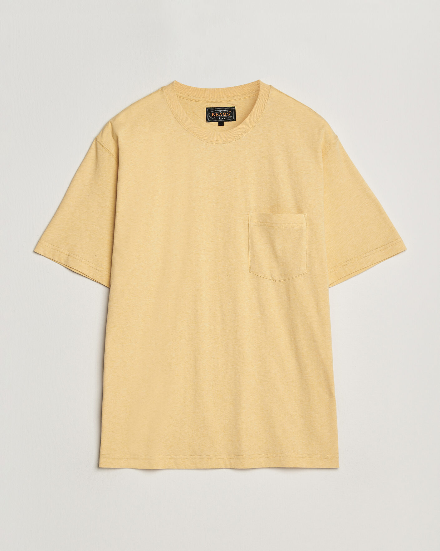 Herre | T-Shirts | BEAMS PLUS | Pocket Tee Yellow
