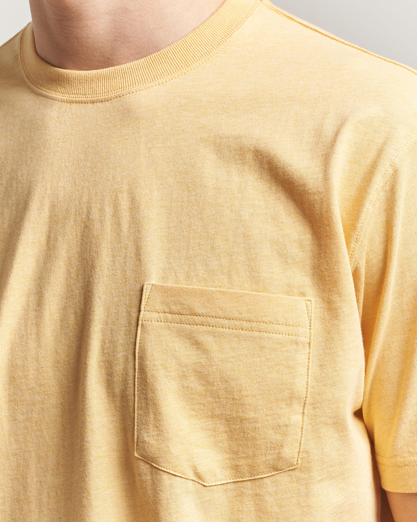 Herre | T-Shirts | BEAMS PLUS | Pocket Tee Yellow