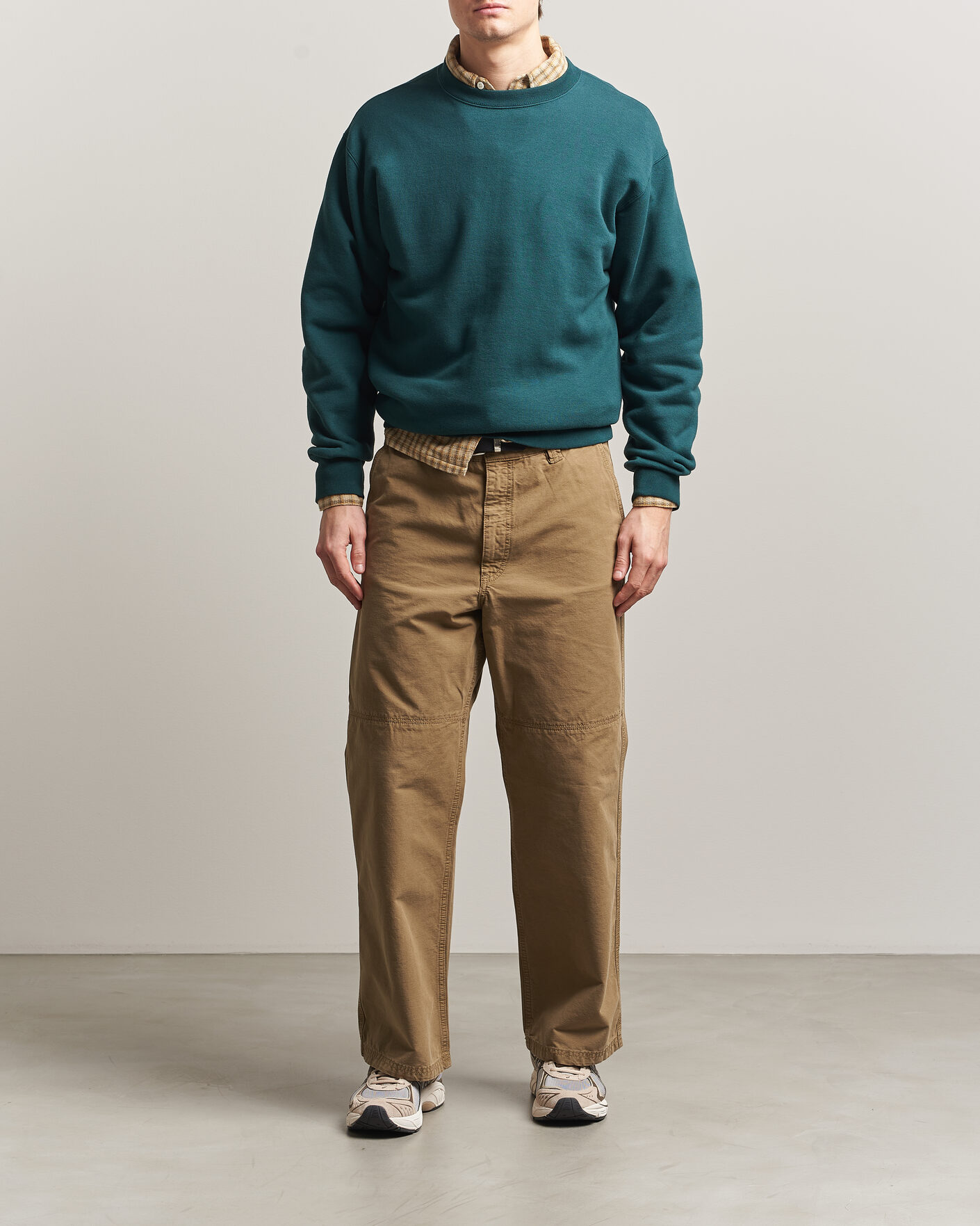 Herre | Gensere | BEAMS PLUS | Crew Sweat Dark Green