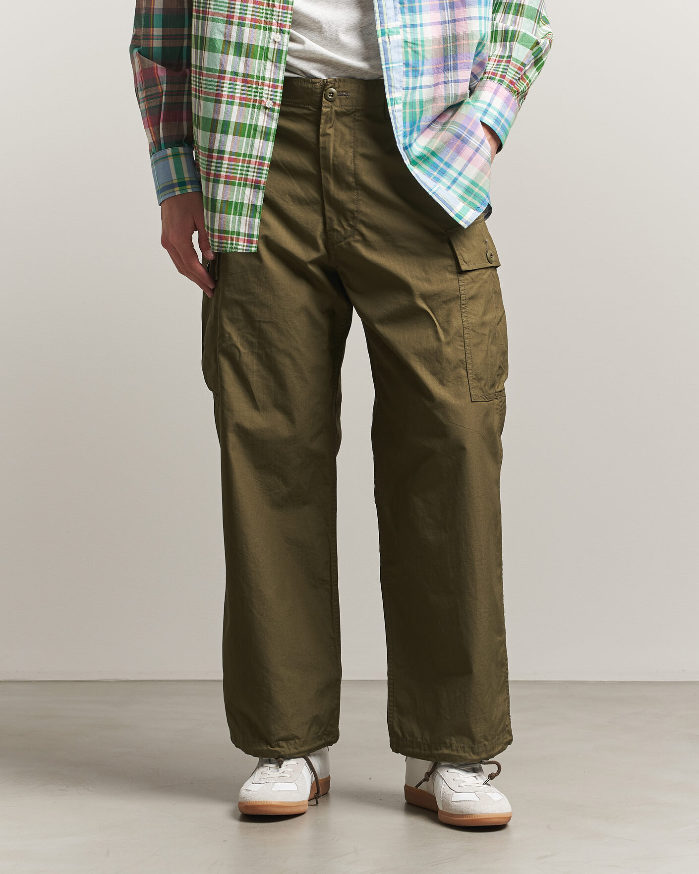 Herre | Bukser | BEAMS PLUS | MIL 6 Pocket Cargo Pants Olive