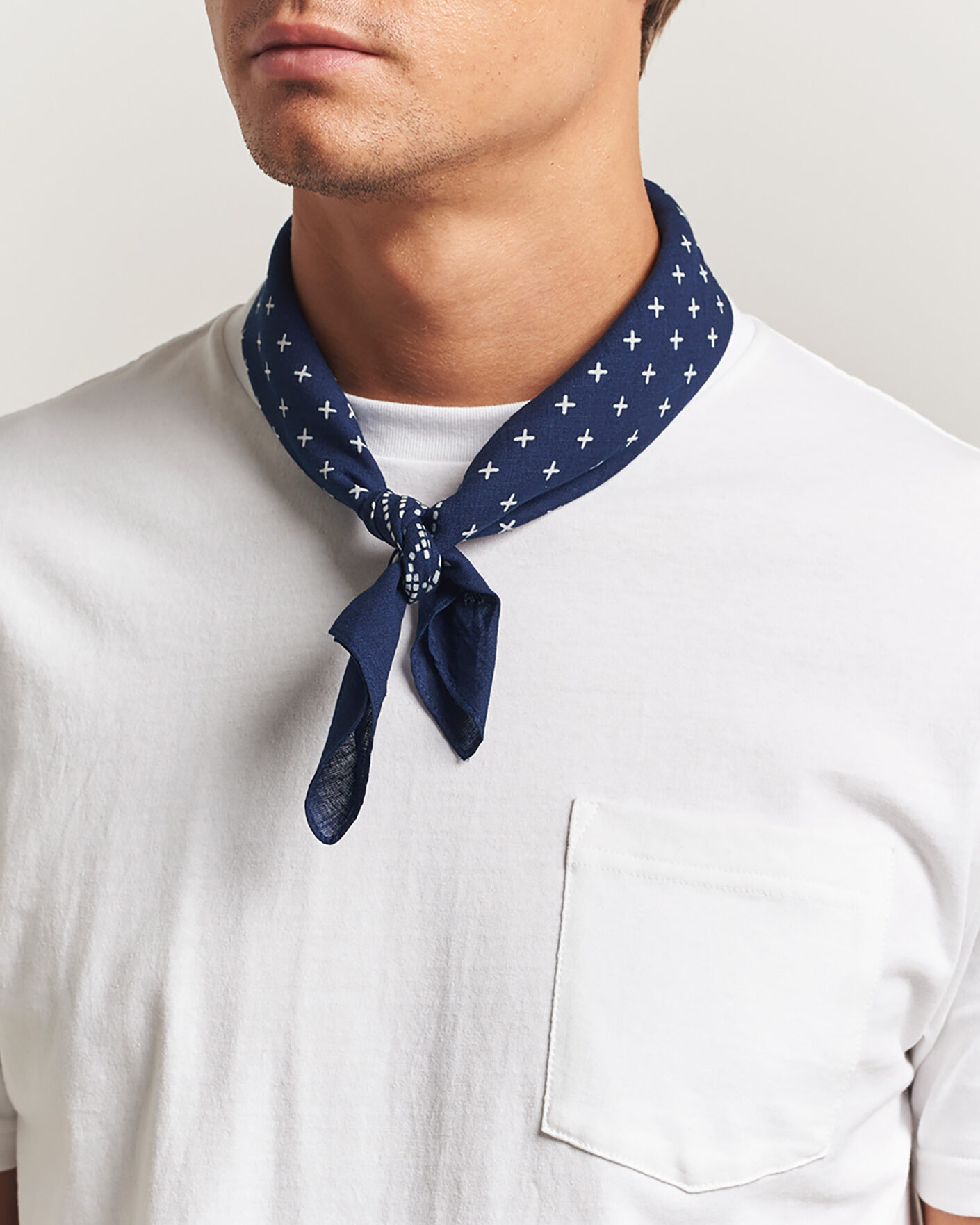 Herre | Lommetørklær | BEAMS PLUS | 2-Pack Bandana Indigo Blue