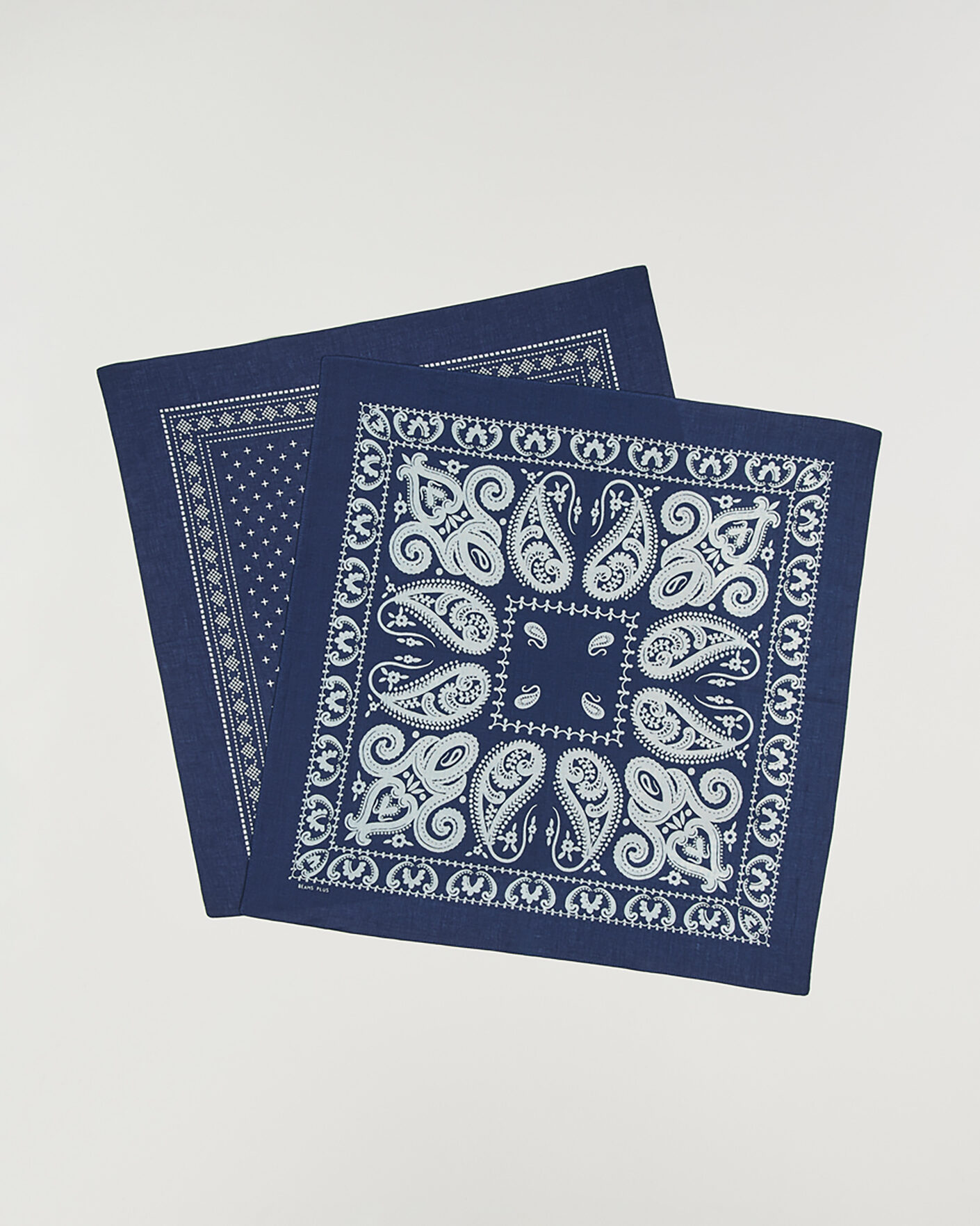 Herre | Lommetørklær | BEAMS PLUS | 2-Pack Bandana Indigo Blue