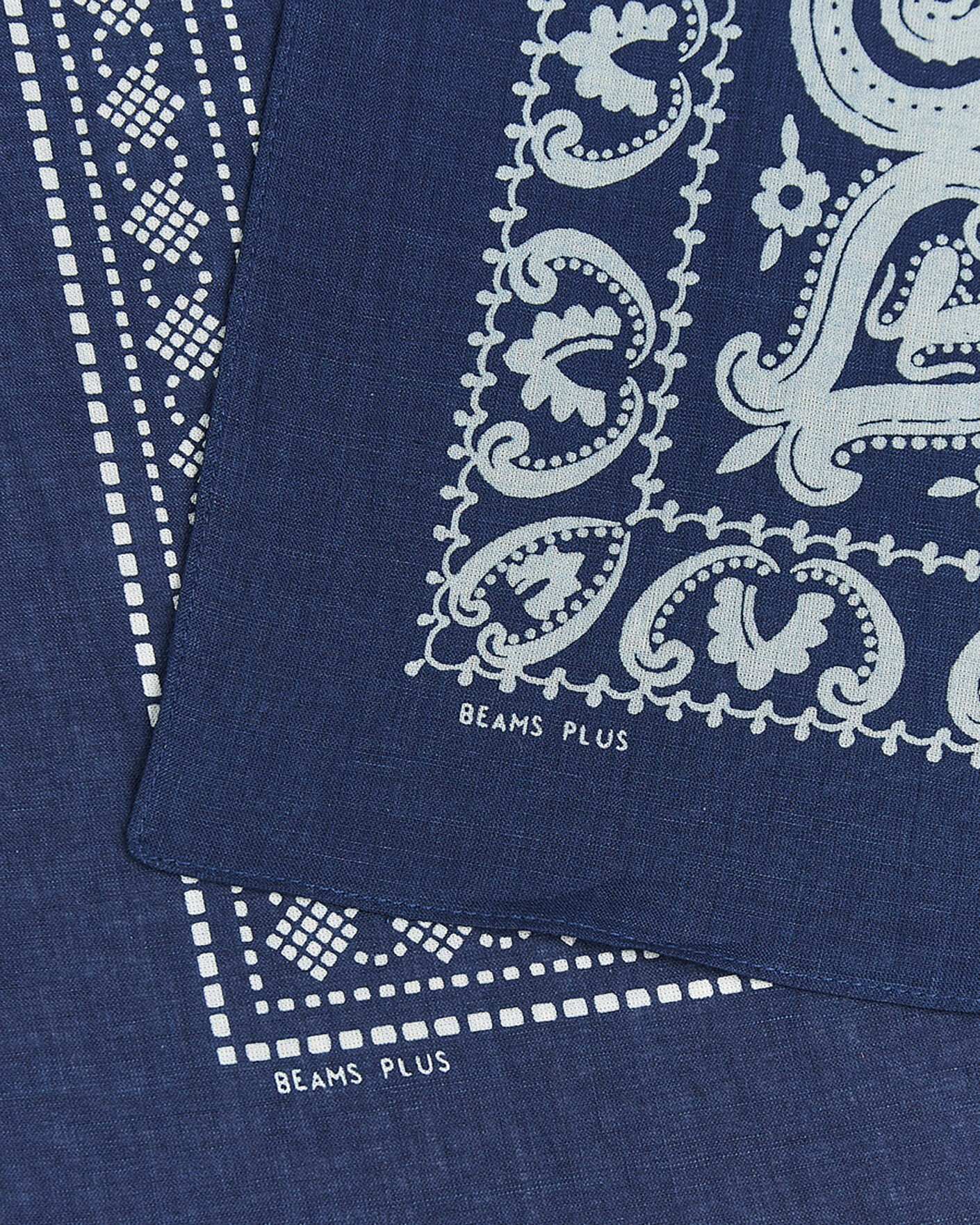 Herre | Lommetørklær | BEAMS PLUS | 2-Pack Bandana Indigo Blue