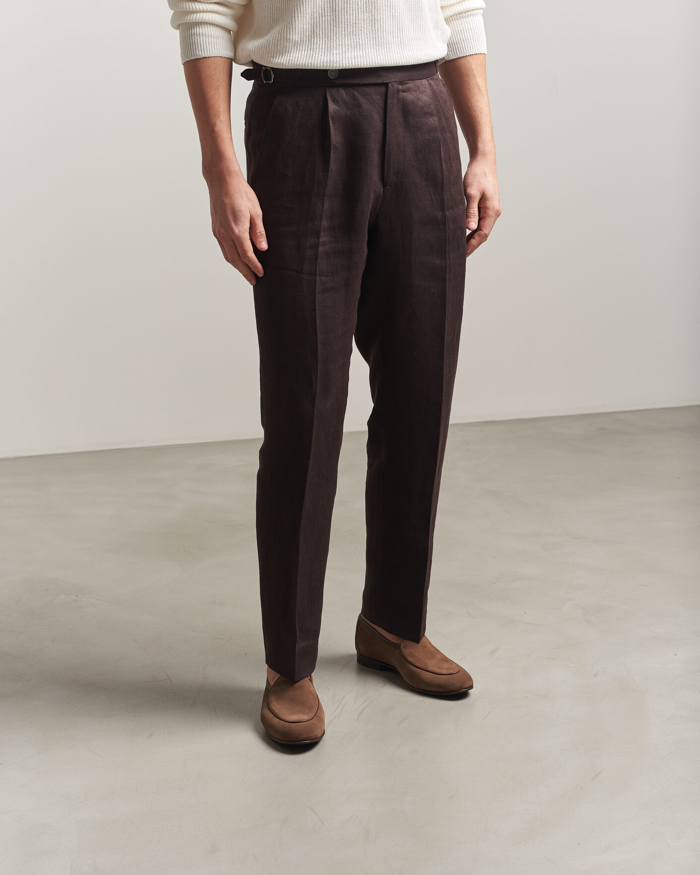 Herre | Loafers | Loake 1880 | Belgrave Suede Belgian Loafer Flint