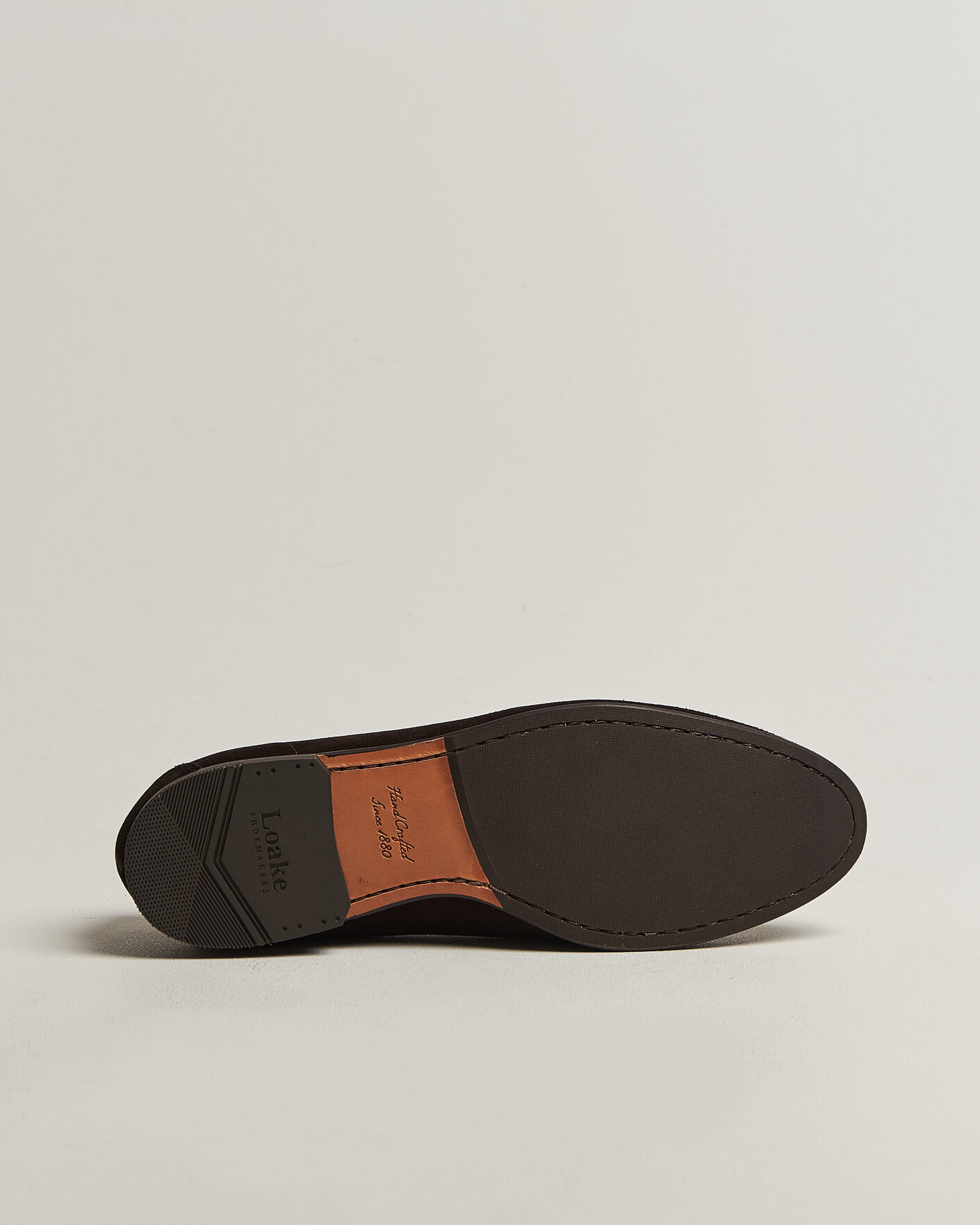 Herre | Loafers | Loake 1880 | Belgrave Suede Belgian Loafer Dark Brown