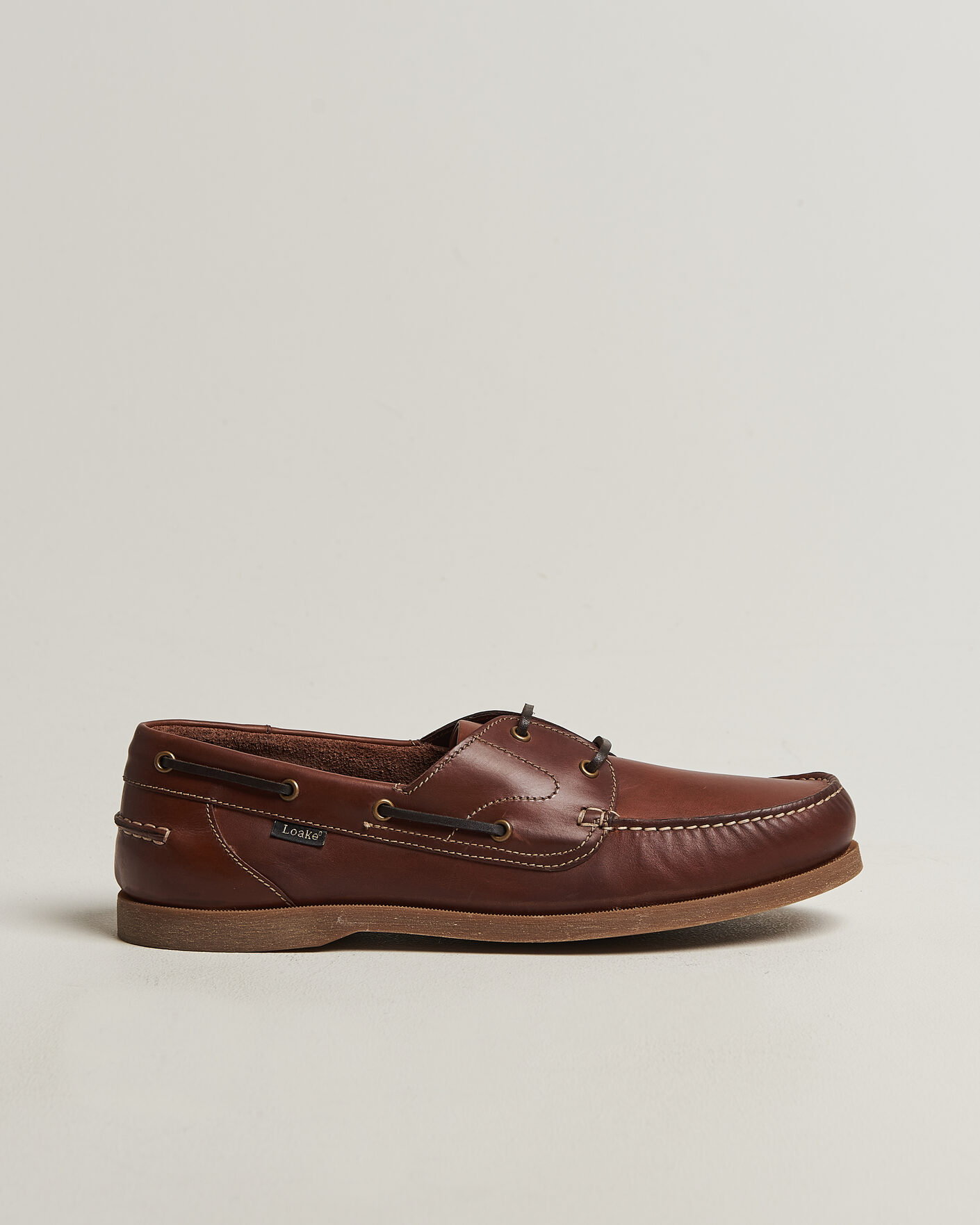 Herre | Seilersko | Loake 1880 | Padstow Leather Boat Shoe Brown