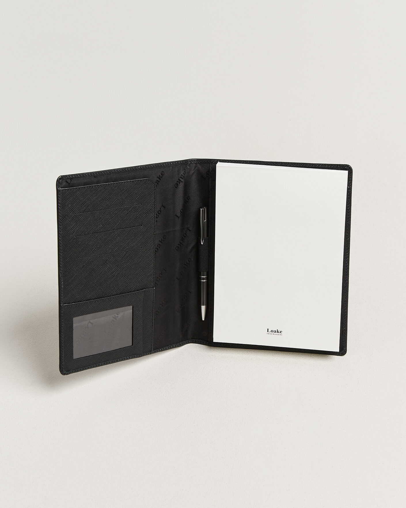 Herre | Notatbøker | Loake Shoemakers | Savoy Grain Leather Notebook Black