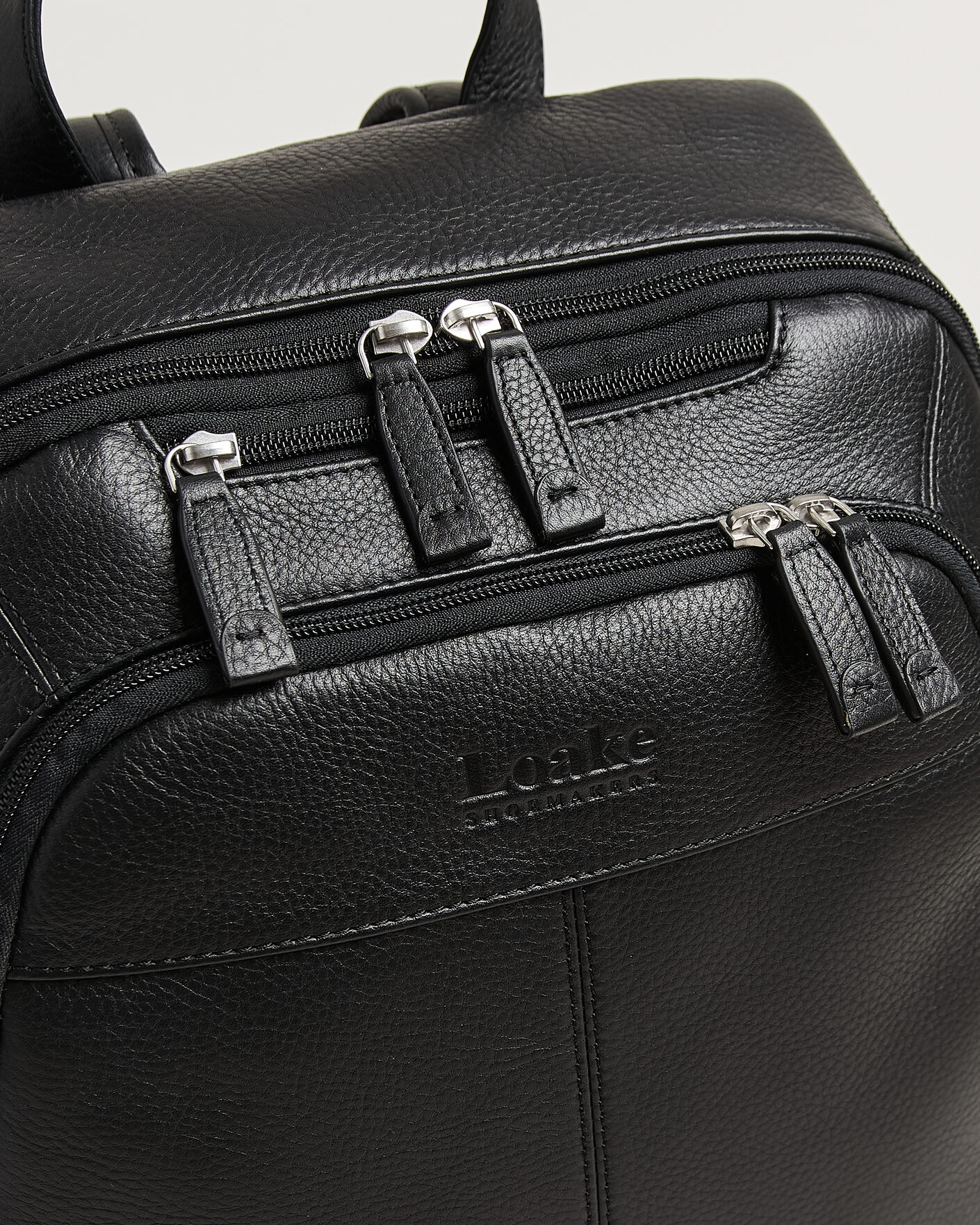 Herre | Vesker | Loake Shoemakers | Waterloo Grained Leather Backpack Black