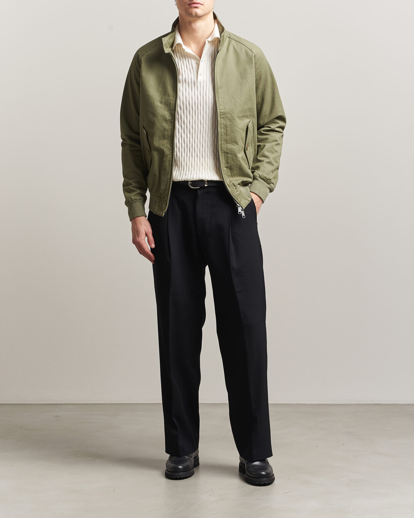 Herre | Jakker | Baracuta | G9 Washed Cotton Twill Jacket Lichen Green