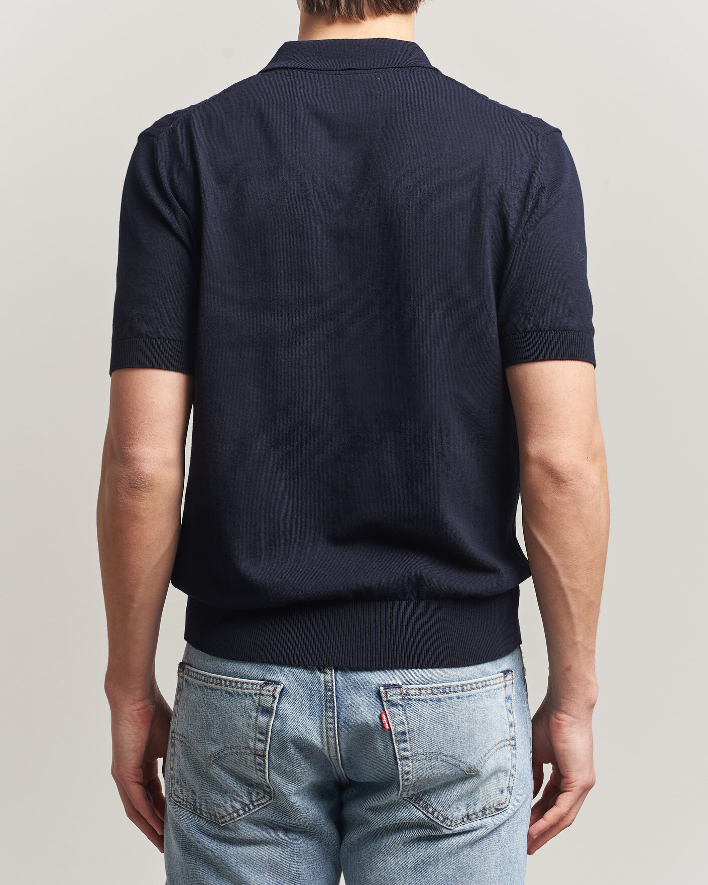 Herre | Pikéer | Baracuta | Pattern Stich Polo Navy