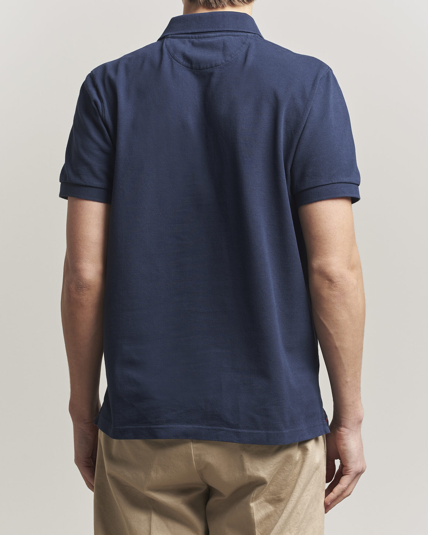 Herre | Pikéer | Baracuta | Tartan Placket Piquet Polo Navy