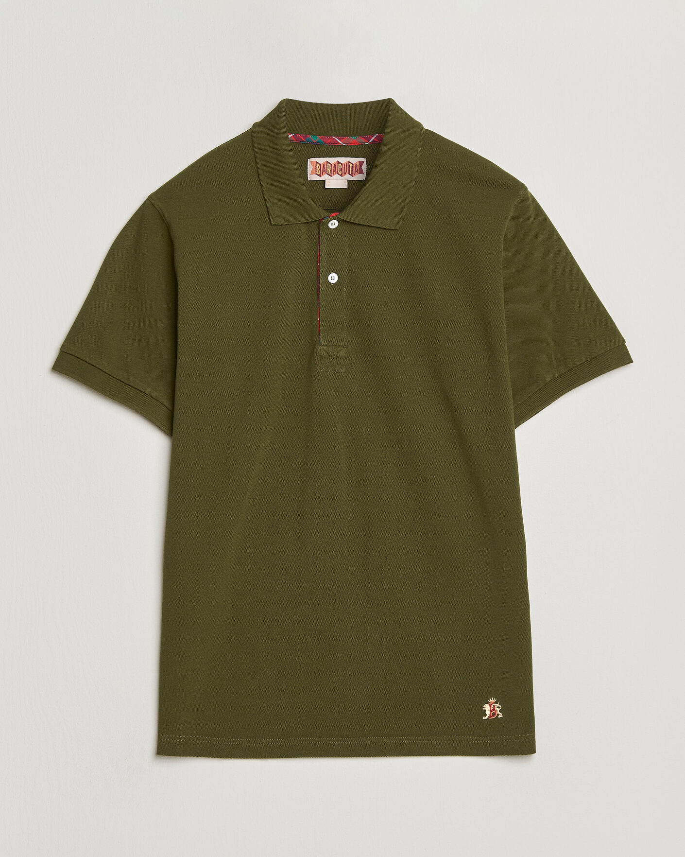 Herre | Pikéer | Baracuta | Tartan Placket Piquet Polo Beech