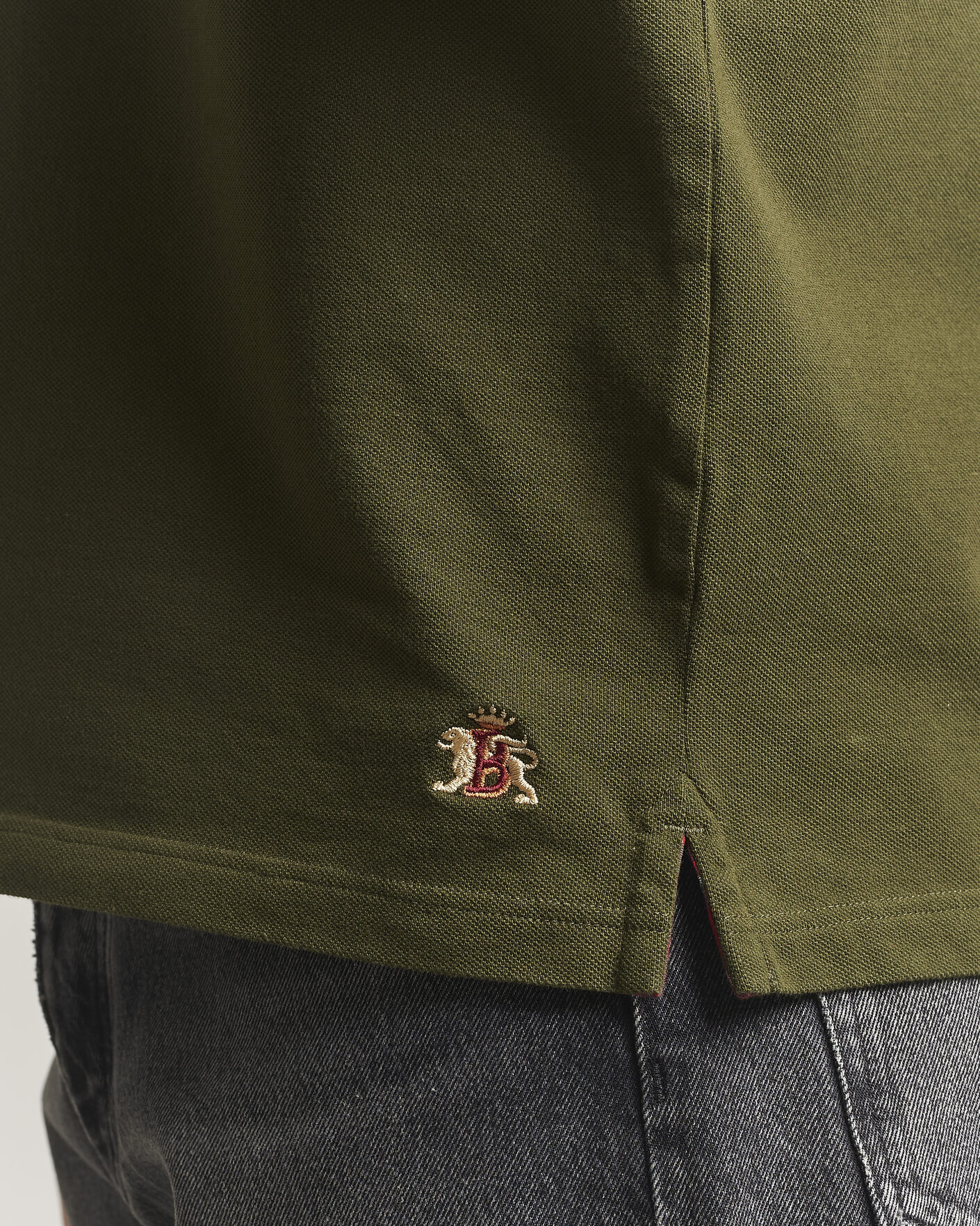 Herre | Pikéer | Baracuta | Tartan Placket Piquet Polo Beech