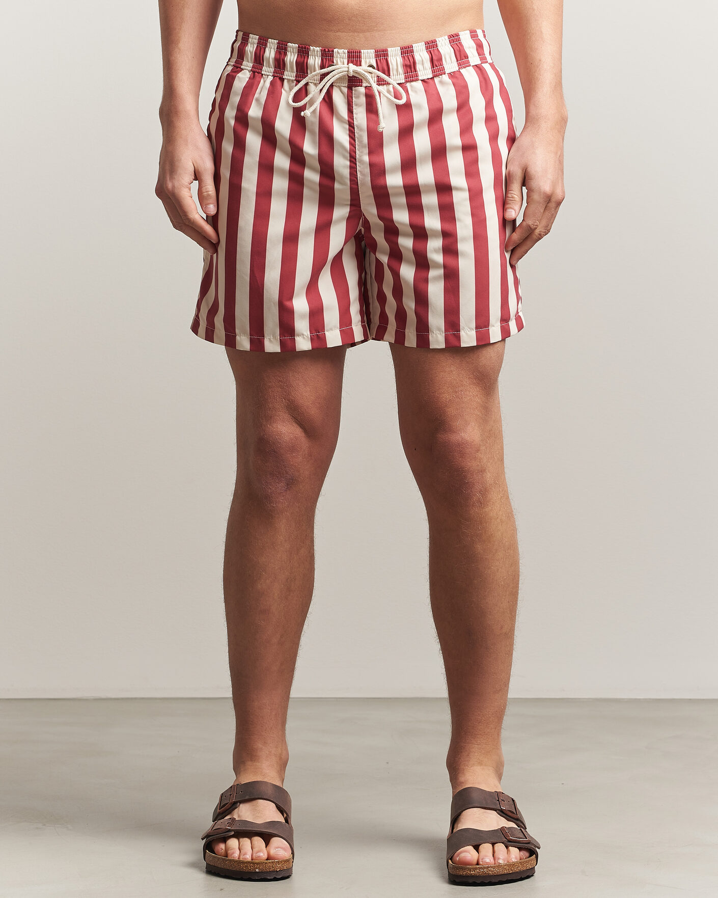 Herre | Badeshorts | Ripa Ripa | Paraggi Striped Swimshorts Red