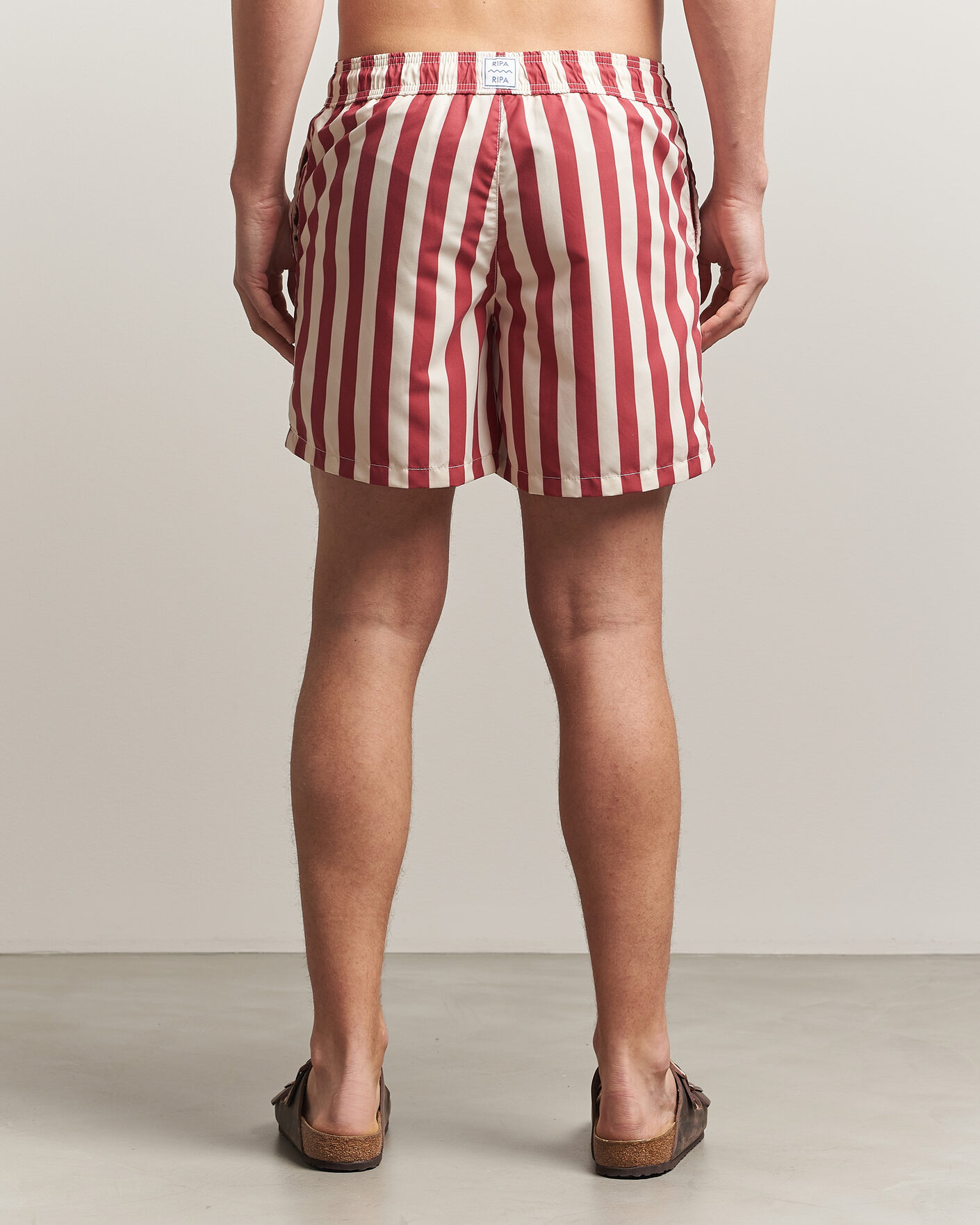 Herre | Badeshorts | Ripa Ripa | Paraggi Striped Swimshorts Red