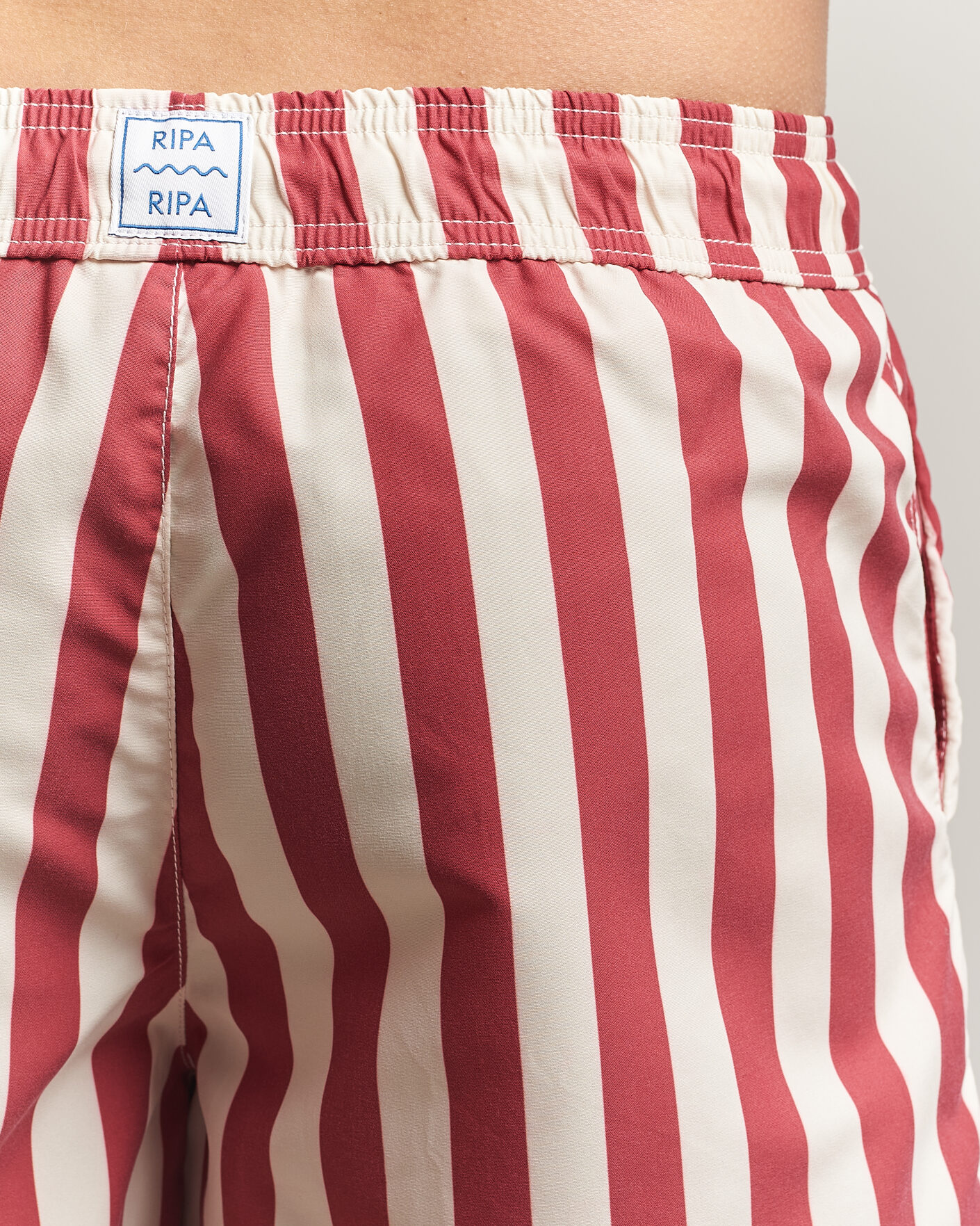 Herre | Badeshorts | Ripa Ripa | Paraggi Striped Swimshorts Red