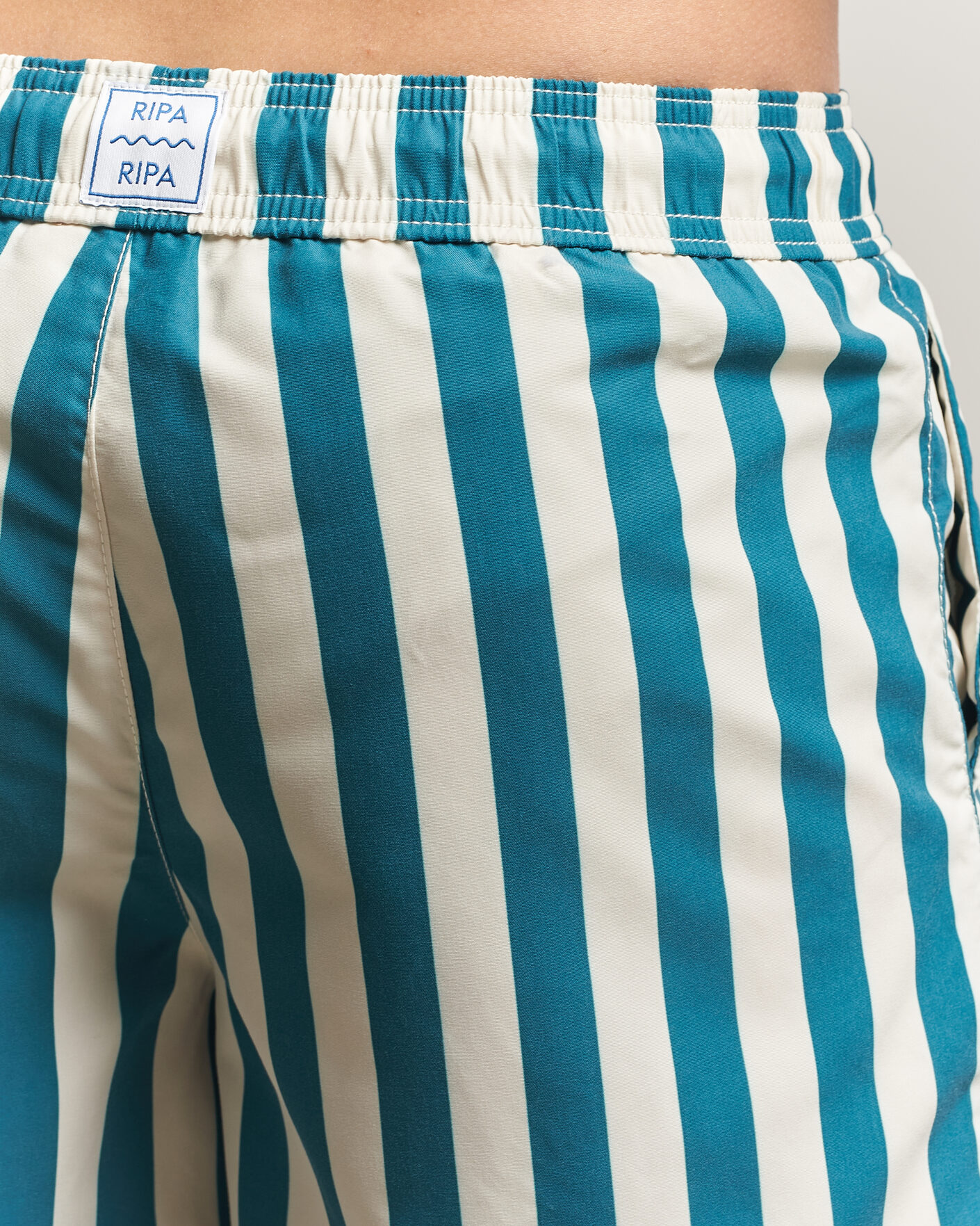 Herre | Badeshorts | Ripa Ripa | Paraggi Striped Swimshorts Green