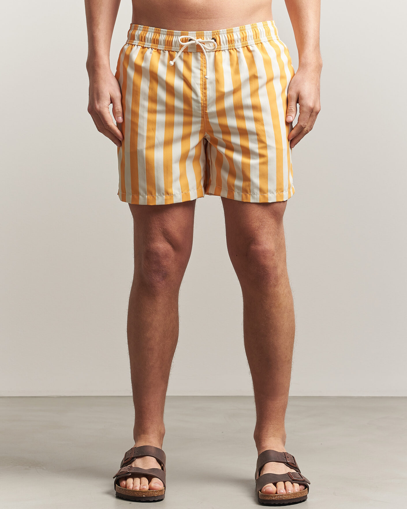 Herre | Badeshorts | Ripa Ripa | Paraggi Striped Swimshorts Yellow