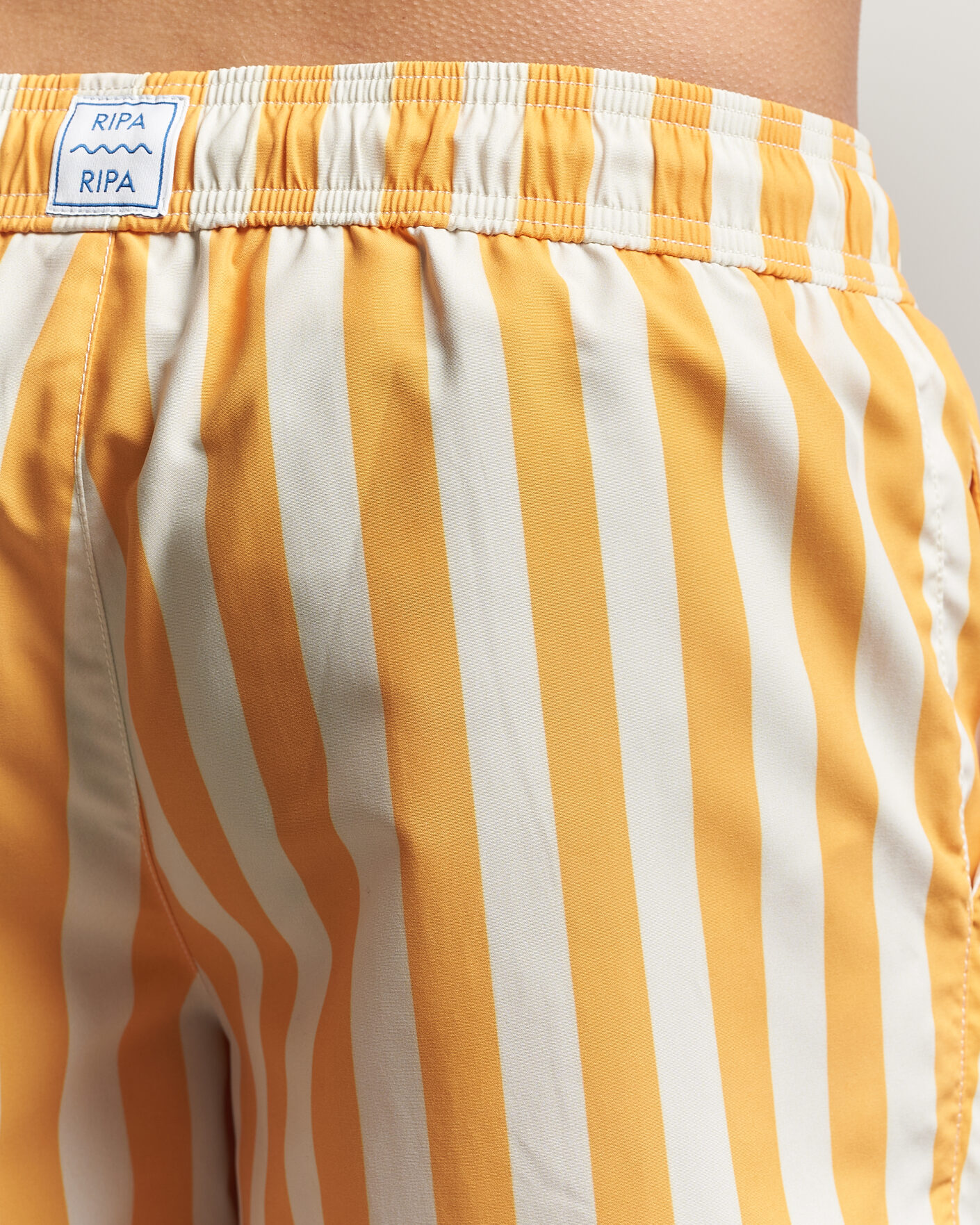 Herre | Badeshorts | Ripa Ripa | Paraggi Striped Swimshorts Yellow