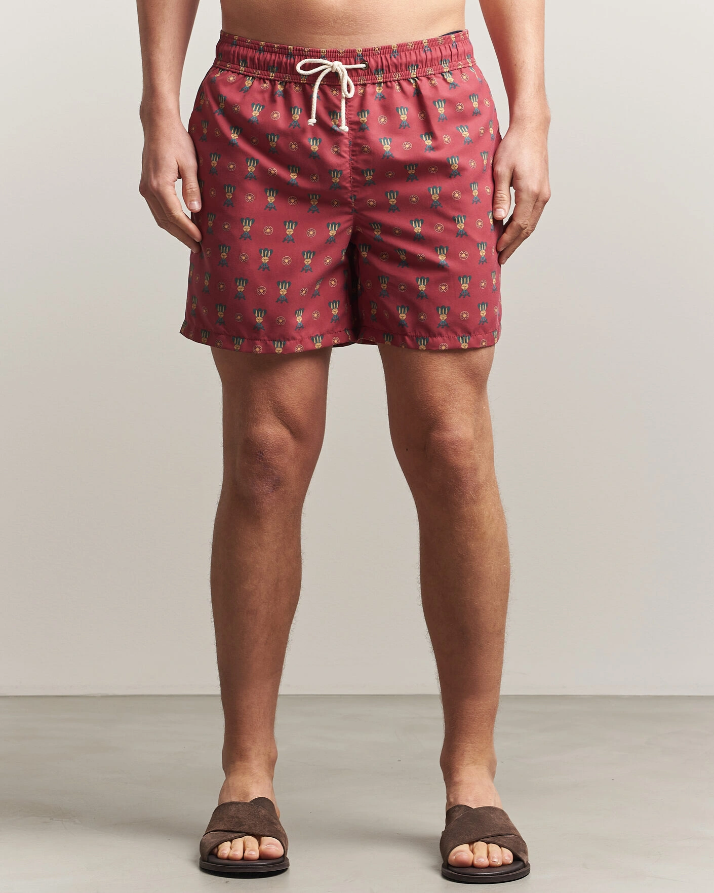 Herre | Badeshorts | Ripa Ripa | Printed Swimshorts Red