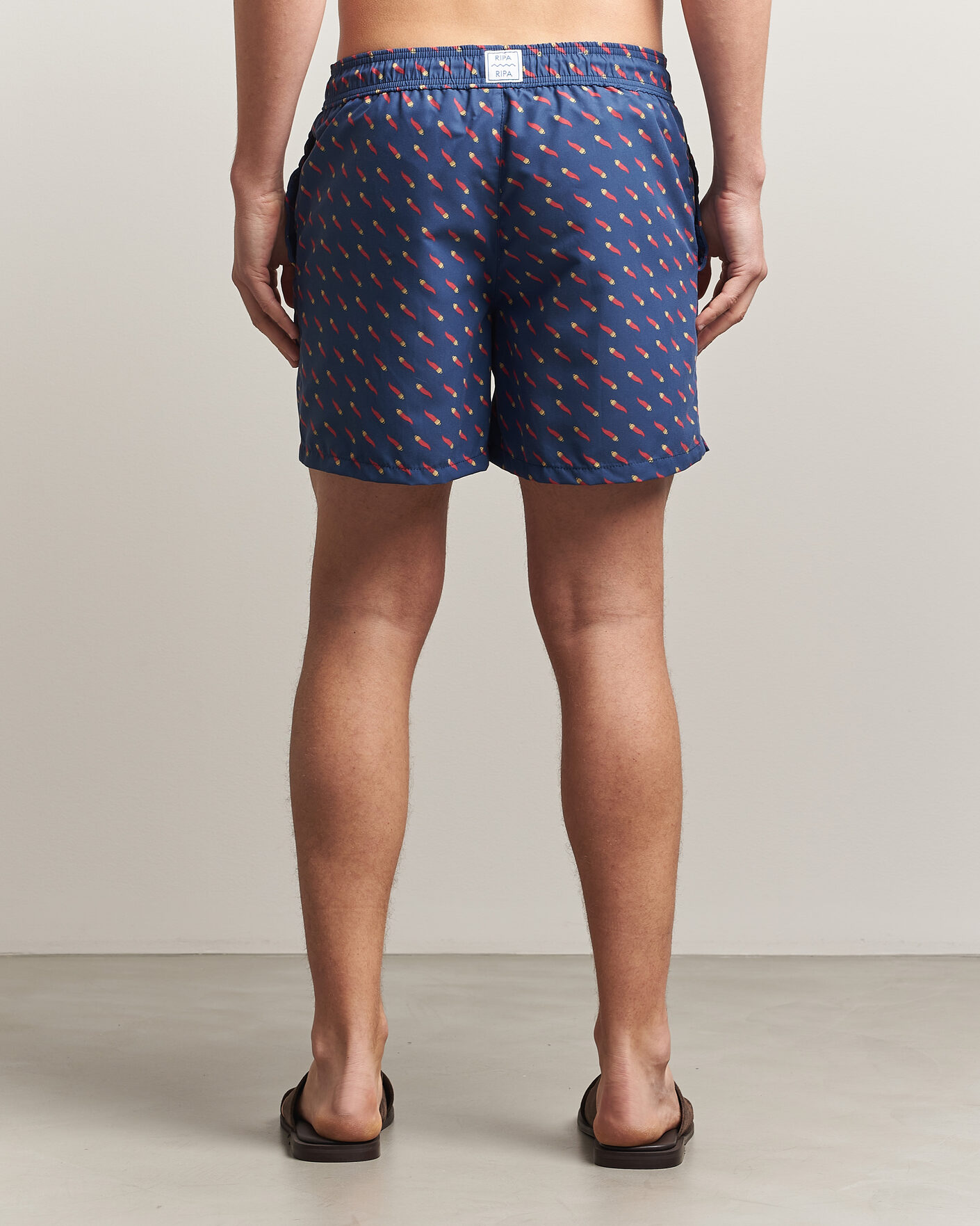 Herre | Badeshorts | Ripa Ripa | Printed Swimshorts Blue