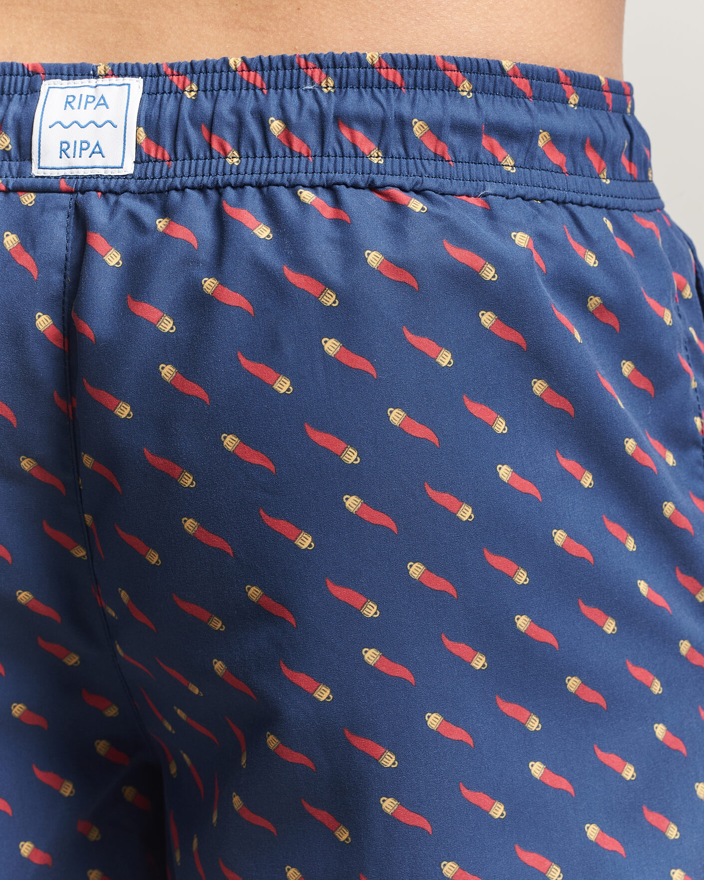 Herre | Badeshorts | Ripa Ripa | Printed Swimshorts Blue