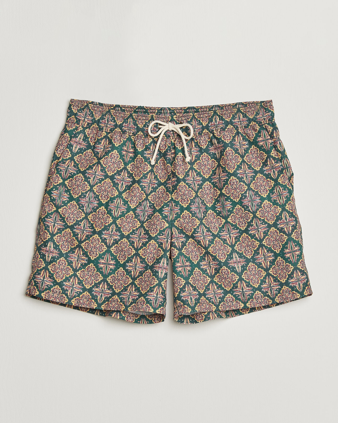 Herre | Badeshorts | Ripa Ripa | Printed Swimshorts Green/Red