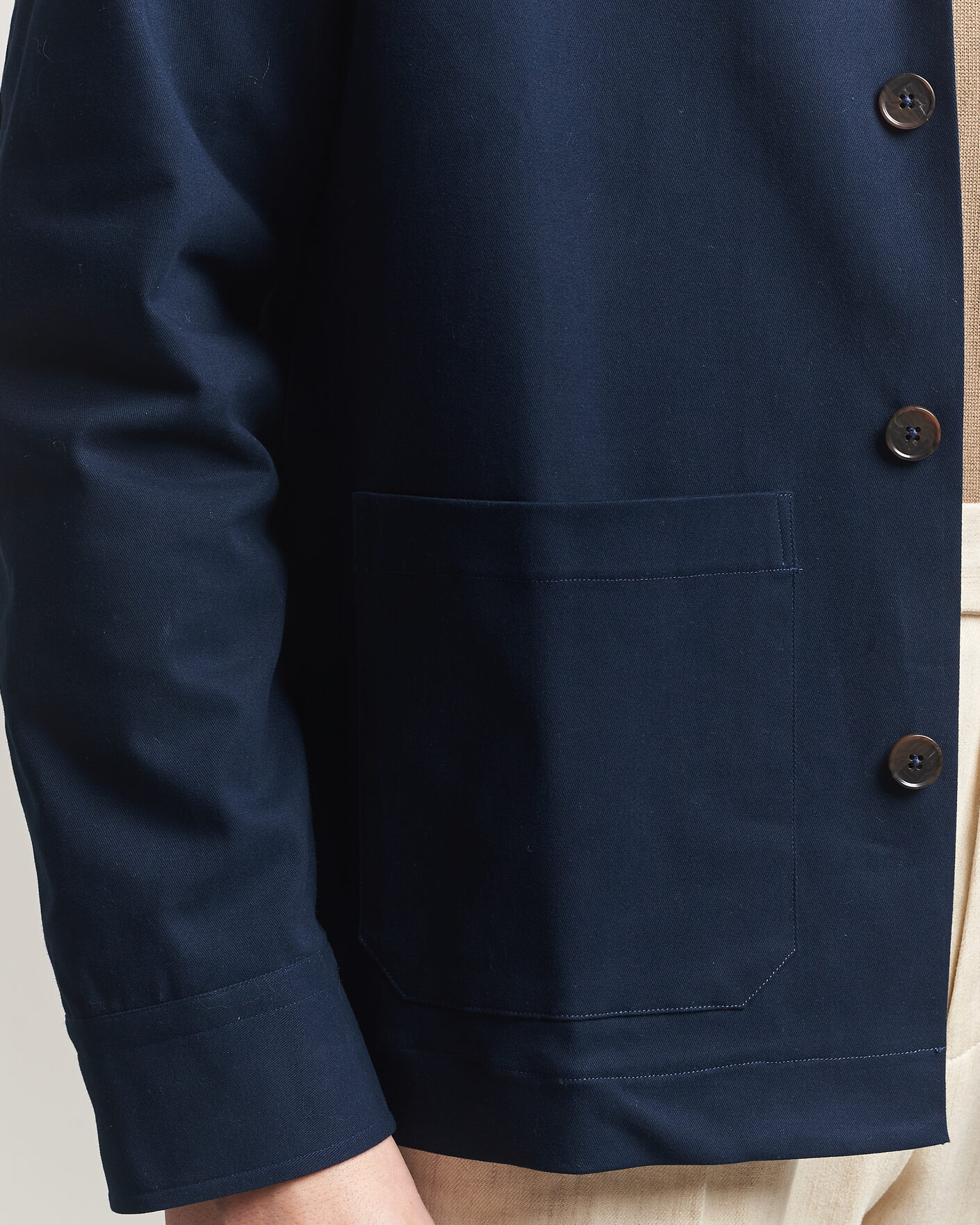 Herre | Jakker | Grigio | Cotton Chore Jacket Navy