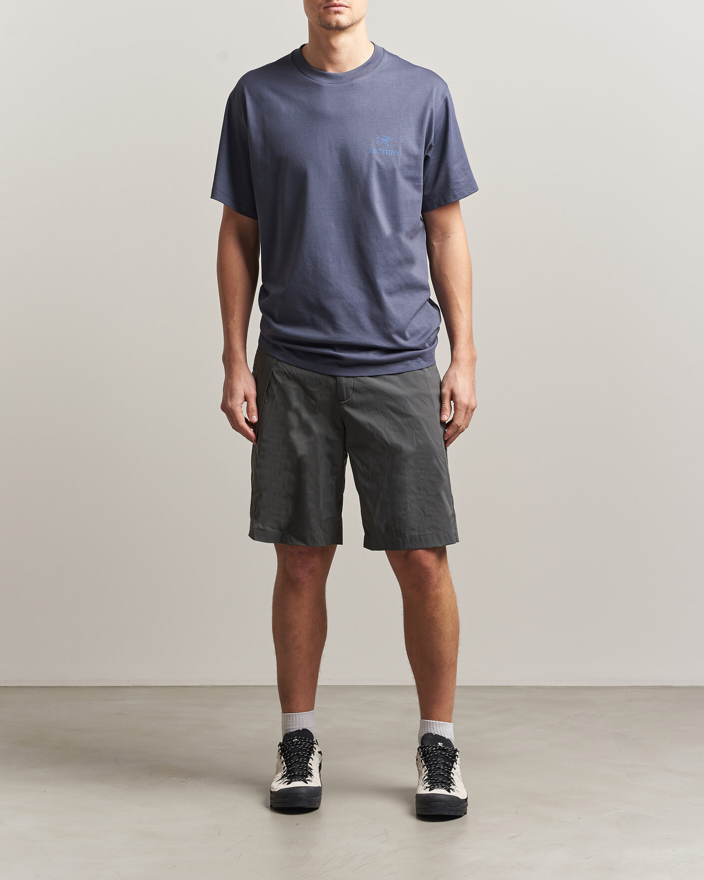 Herre | T-Shirts | Arc'teryx | Kragg Cotton Bird Word T-Shirt Dark Stratus