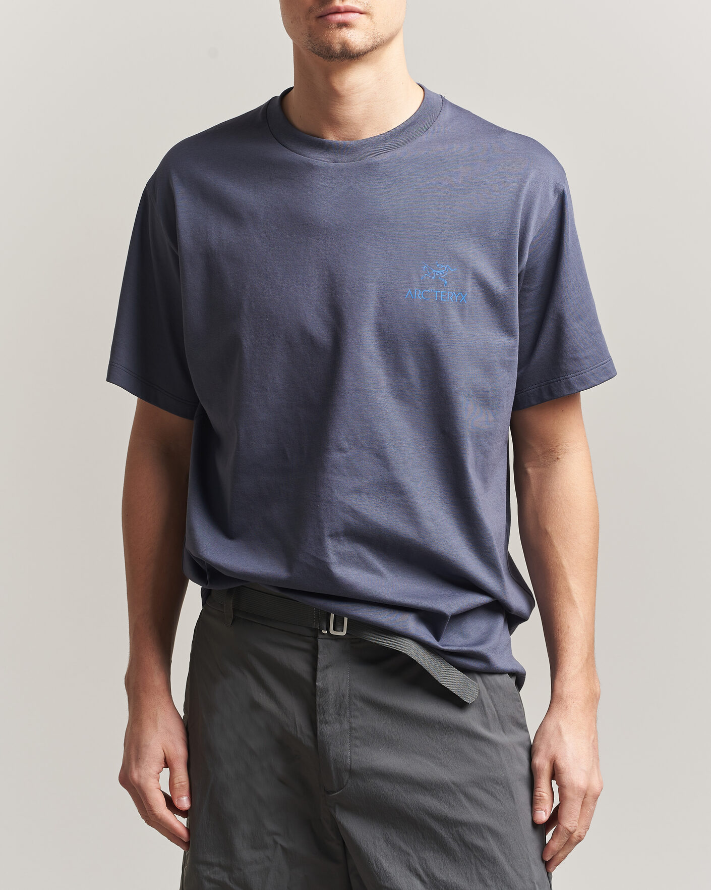 Herre | T-Shirts | Arc'teryx | Kragg Cotton Bird Word T-Shirt Dark Stratus