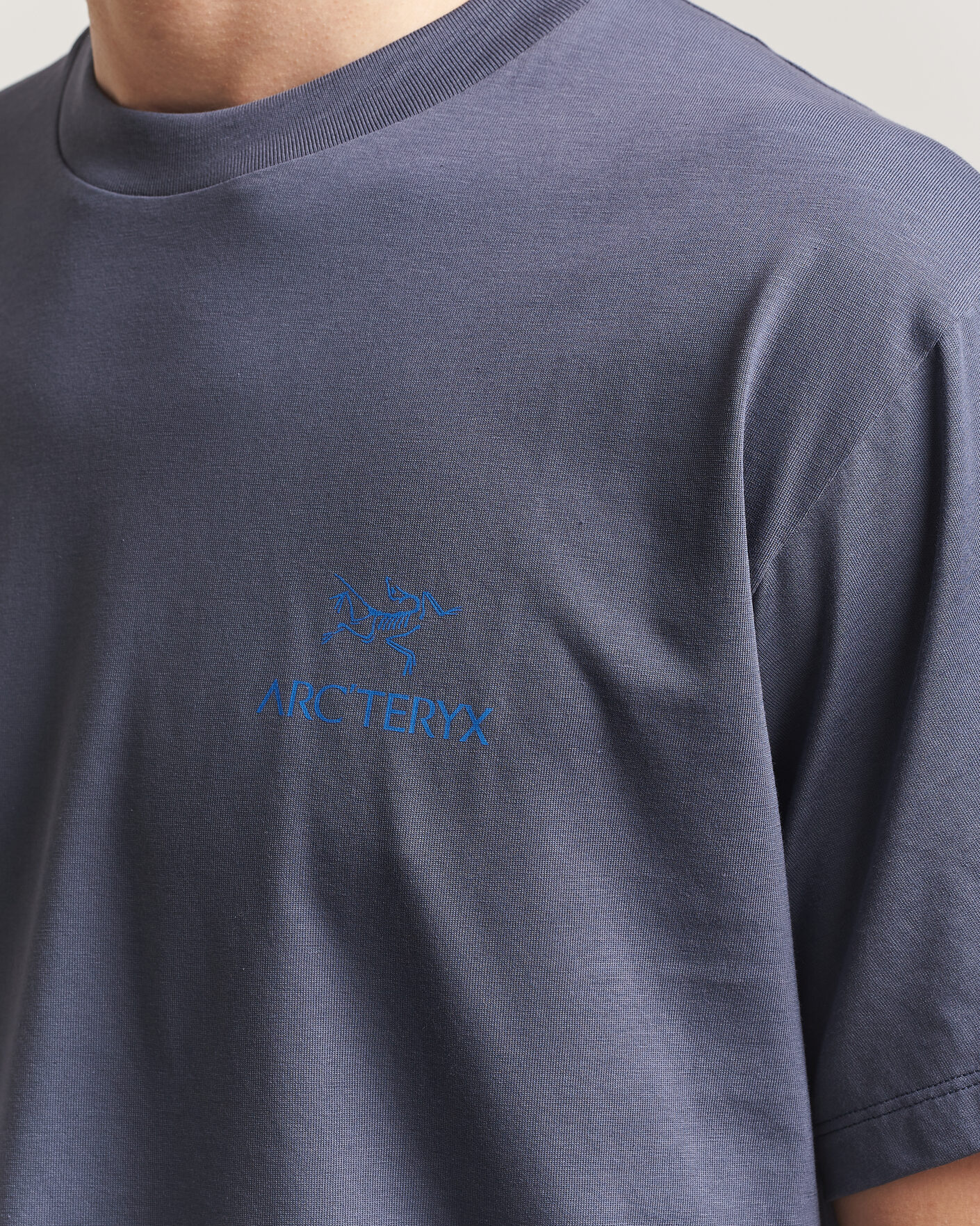 Herre | T-Shirts | Arc'teryx | Kragg Cotton Bird Word T-Shirt Dark Stratus