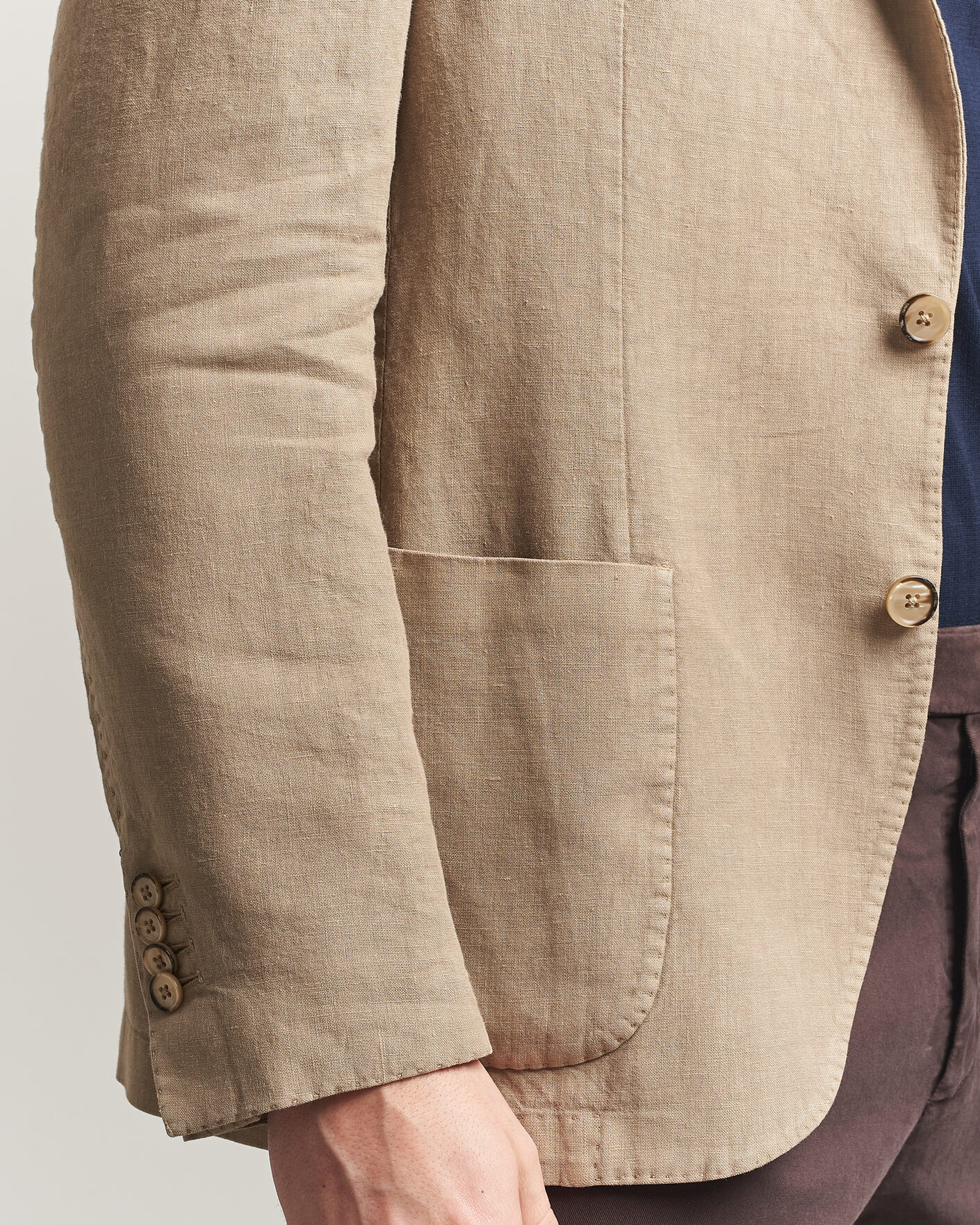 Herre | Dressjakker | L.B.M. 1911 | Jack Regular Fit Linen Blazer Taupe