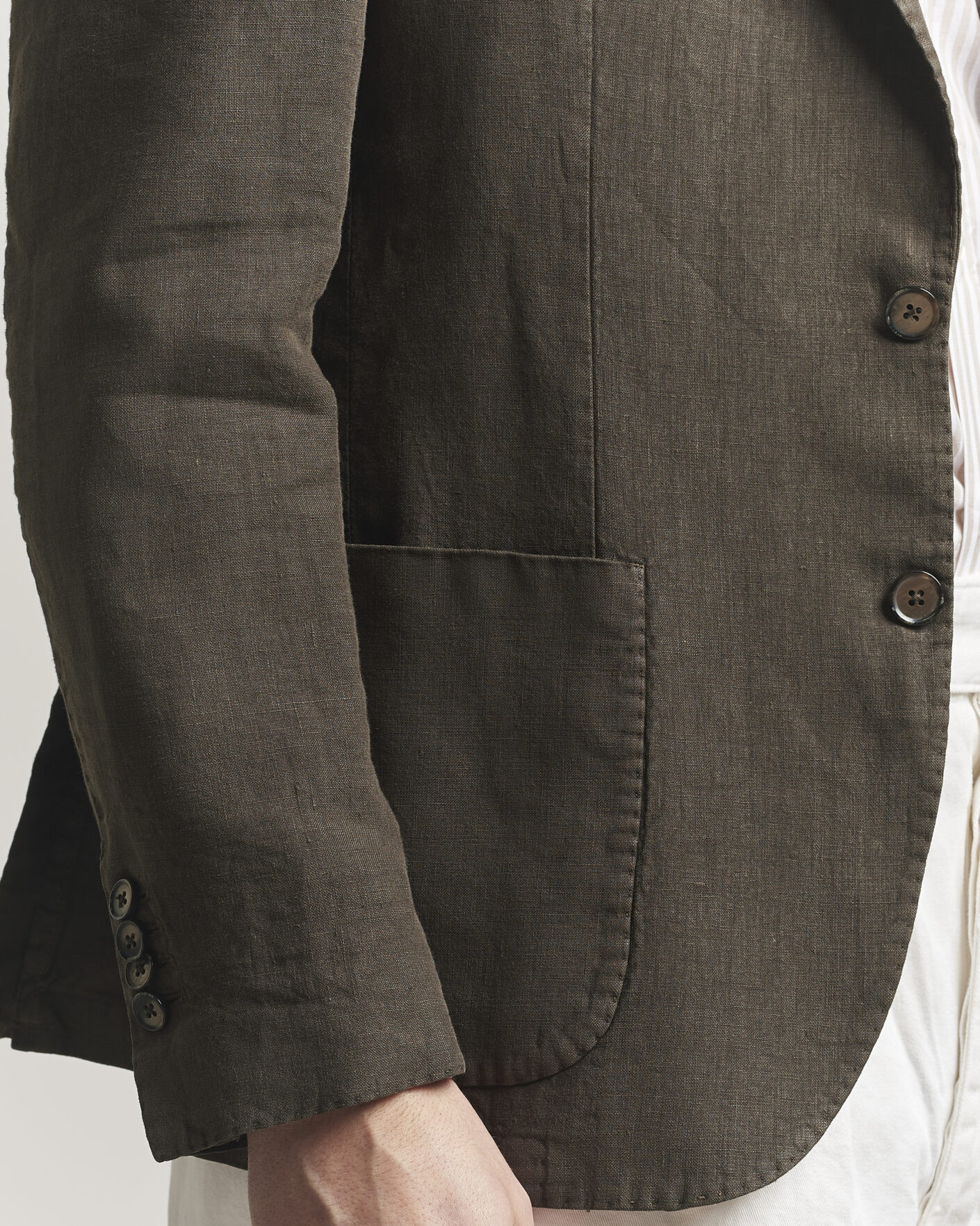 Herre | Dressjakker | L.B.M. 1911 | Jack Regular Fit Linen Blazer Brown