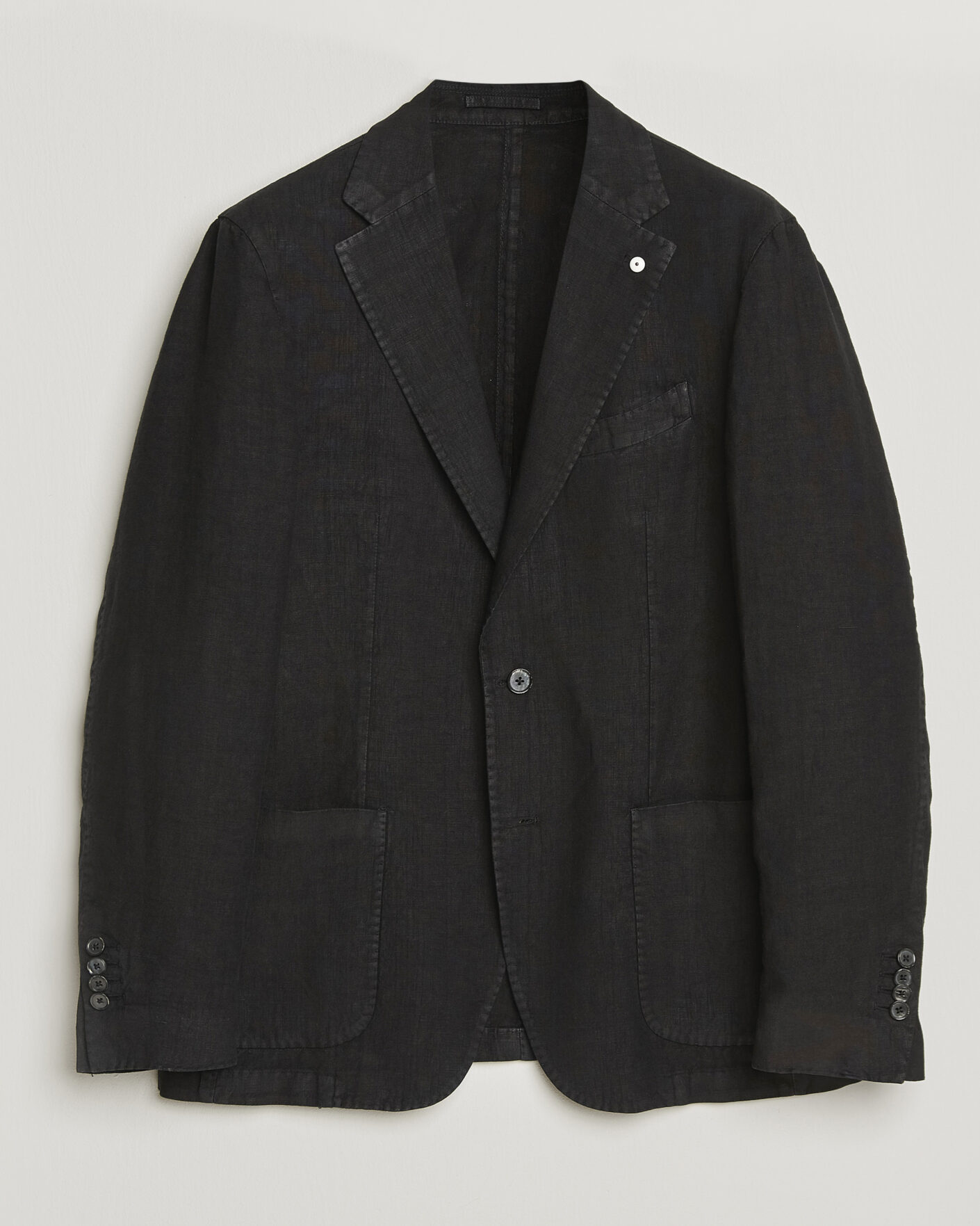 Herre | Dressjakker | L.B.M. 1911 | Jack Regular Fit Linen Blazer Black