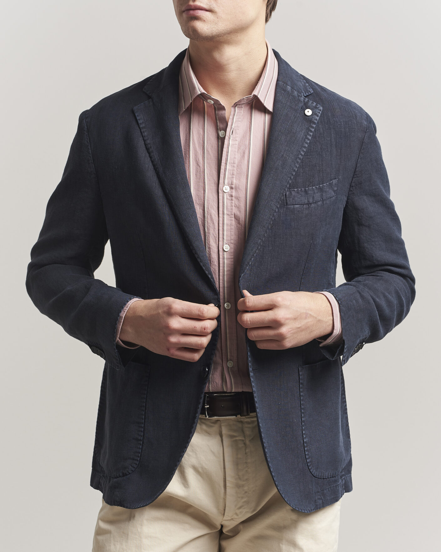 Herre | Dressjakker | L.B.M. 1911 | Jack Regular Fit Linen Blazer Navy