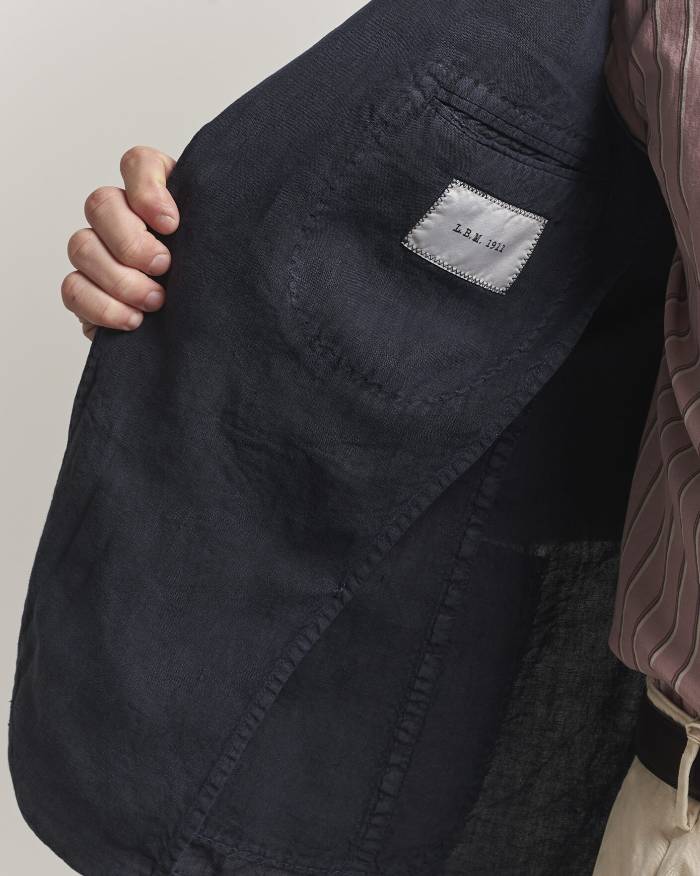 Herre | Dressjakker | L.B.M. 1911 | Jack Regular Fit Linen Blazer Navy