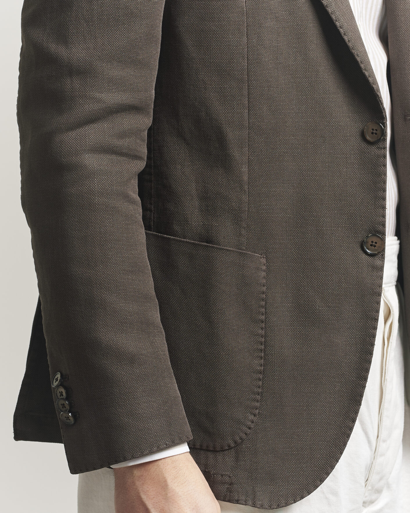 Herre | Dressjakker | L.B.M. 1911 | Jack Regular Fit Structured Cotton Blazer Brown