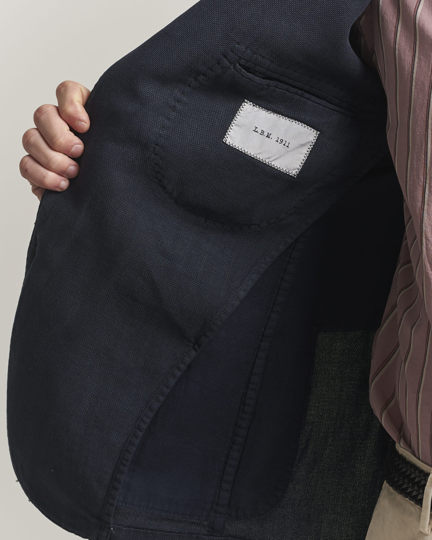 Herre | Dressjakker | L.B.M. 1911 | Jack Regular Fit Structured Cotton Blazer Navy
