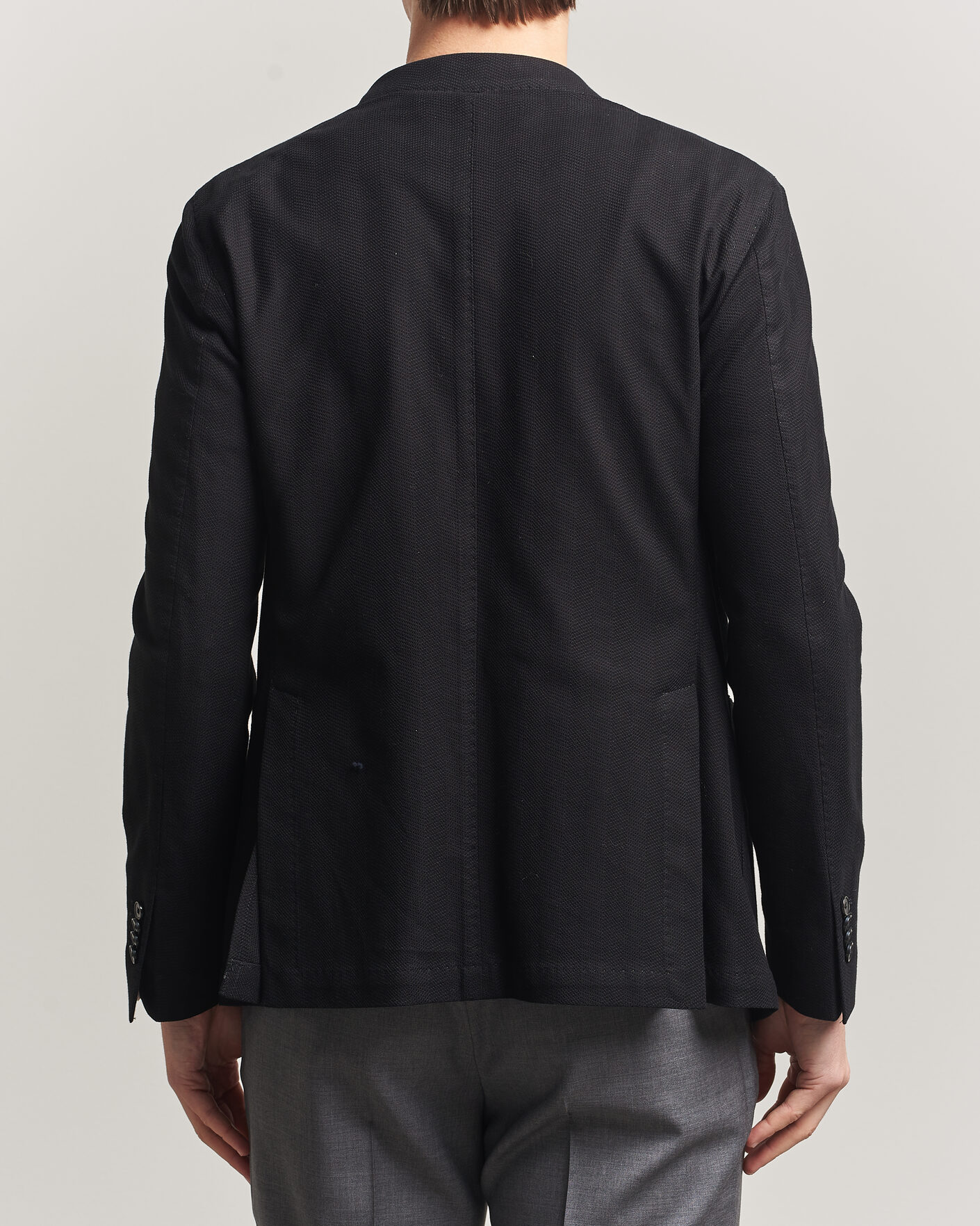 Herre | Dressjakker | L.B.M. 1911 | Jack Herringbone Cotton Blazer Black