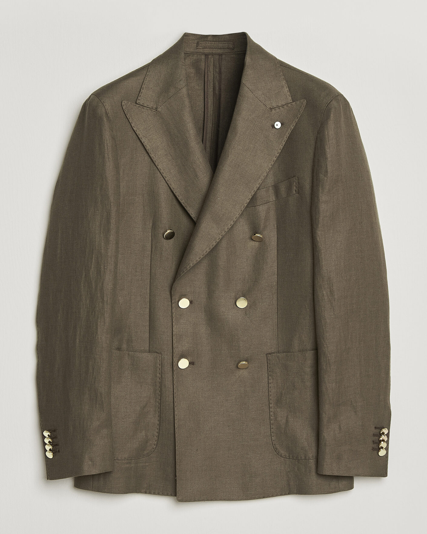 Herre | Dressjakker | L.B.M. 1911 | Tom Regular DB Linen Blazer Olive