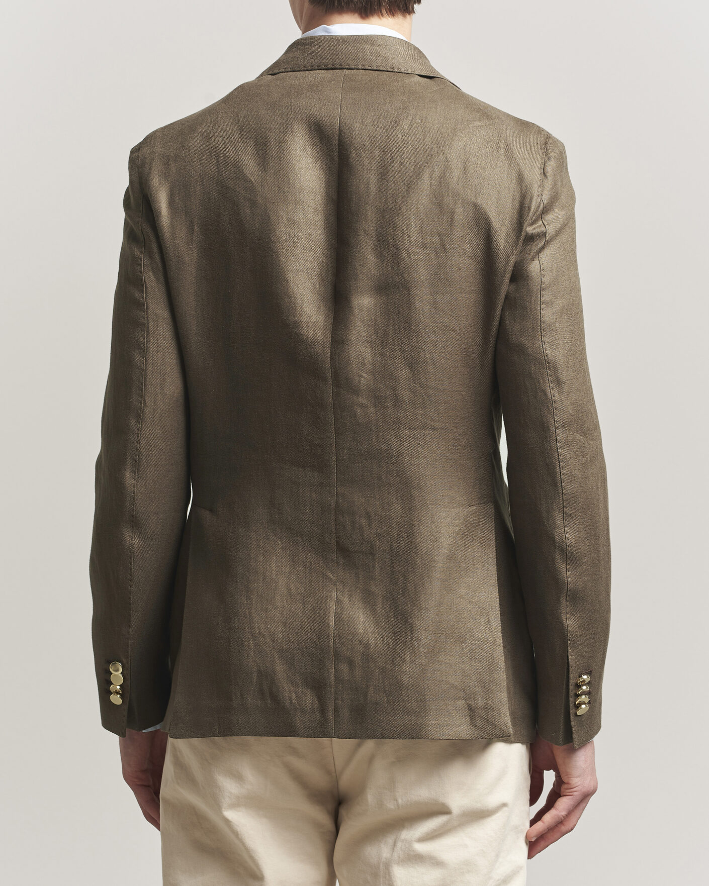 Herre | Dressjakker | L.B.M. 1911 | Tom Regular DB Linen Blazer Olive
