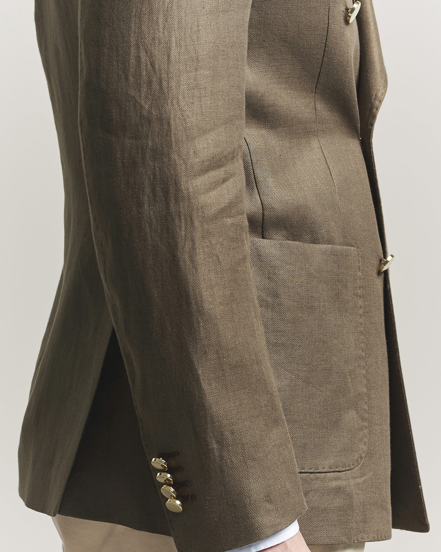 Herre | Dressjakker | L.B.M. 1911 | Tom Regular DB Linen Blazer Olive