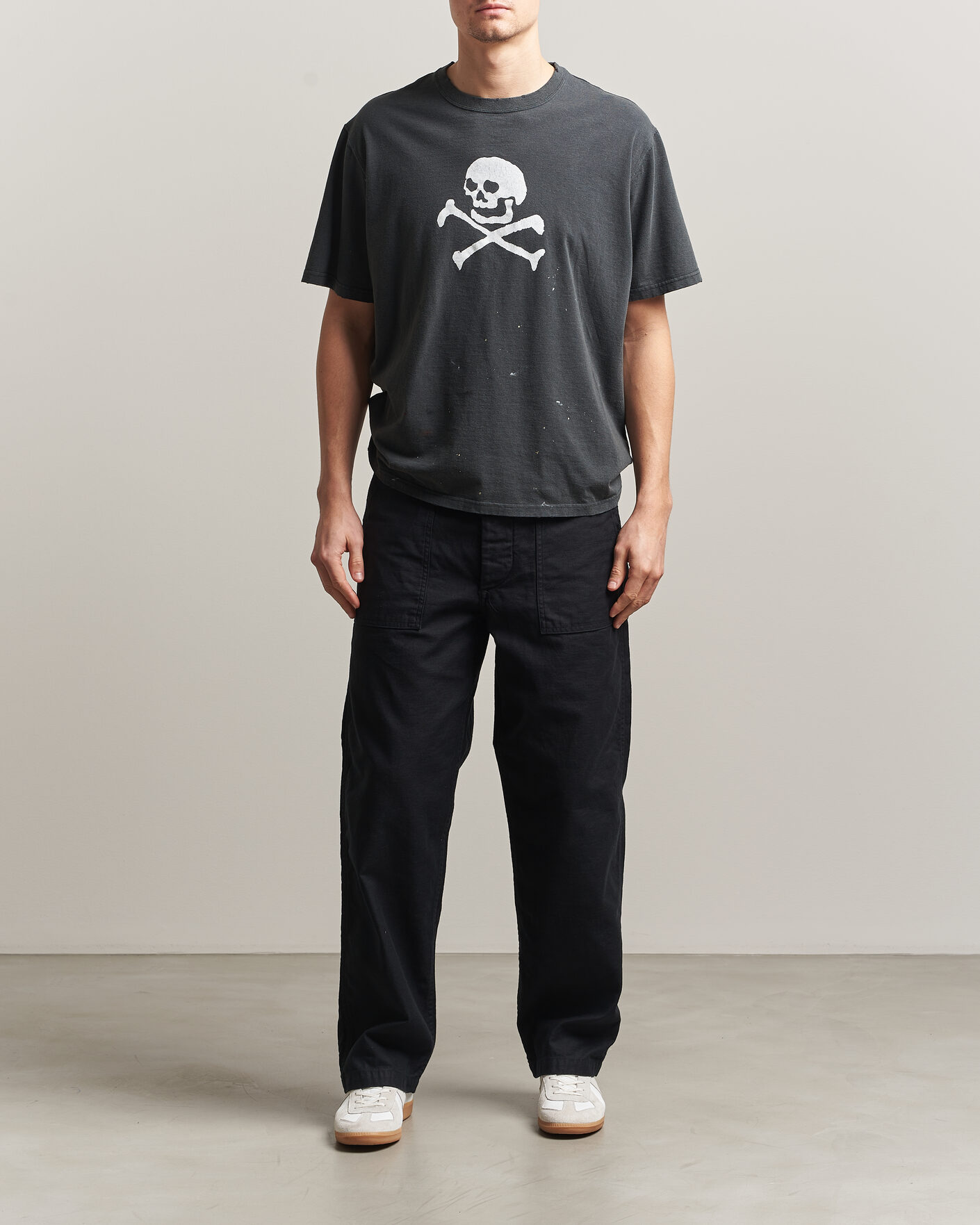 Herre | Bukser | orSlow | Regular Fit Original Sateen Fatigue Pants Black